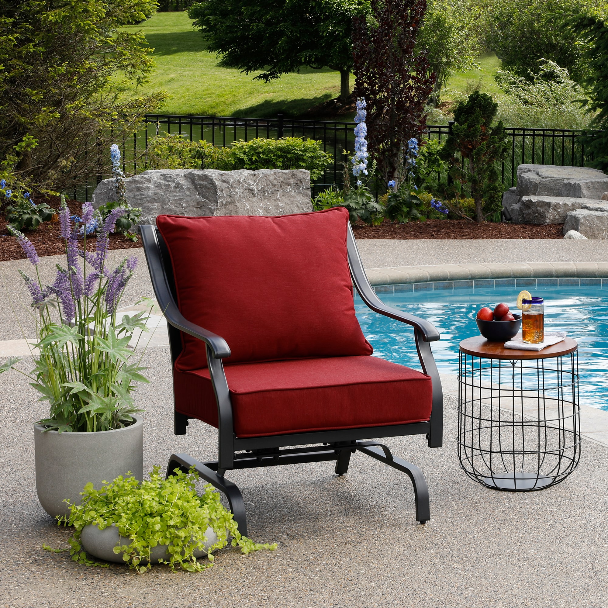 Patio Chair Cushion 20X20X4 Inch Outdoor Waterproof Seat Cushions