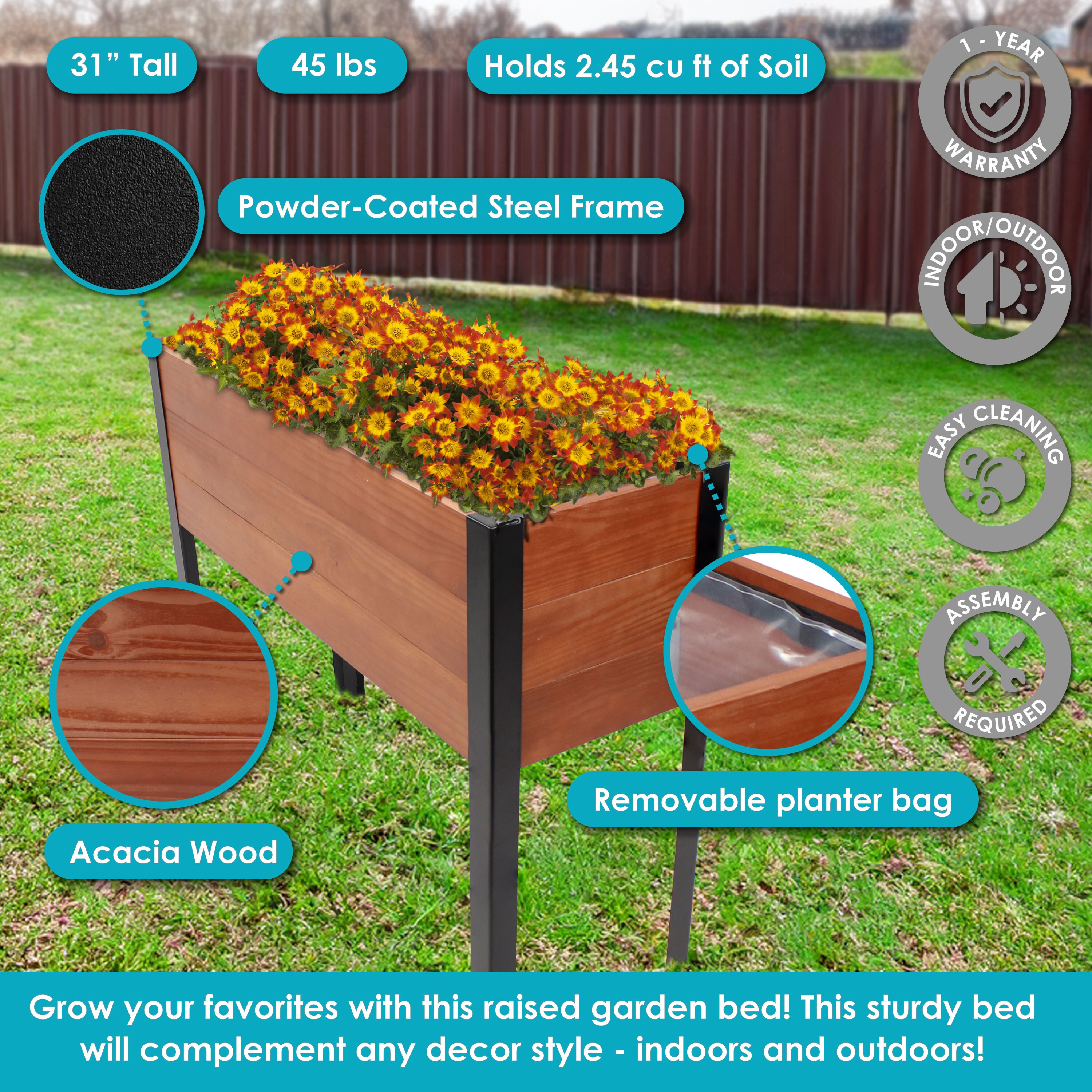 Sunnydaze Decor NPH-434 Raised-Garden-Beds - View #8