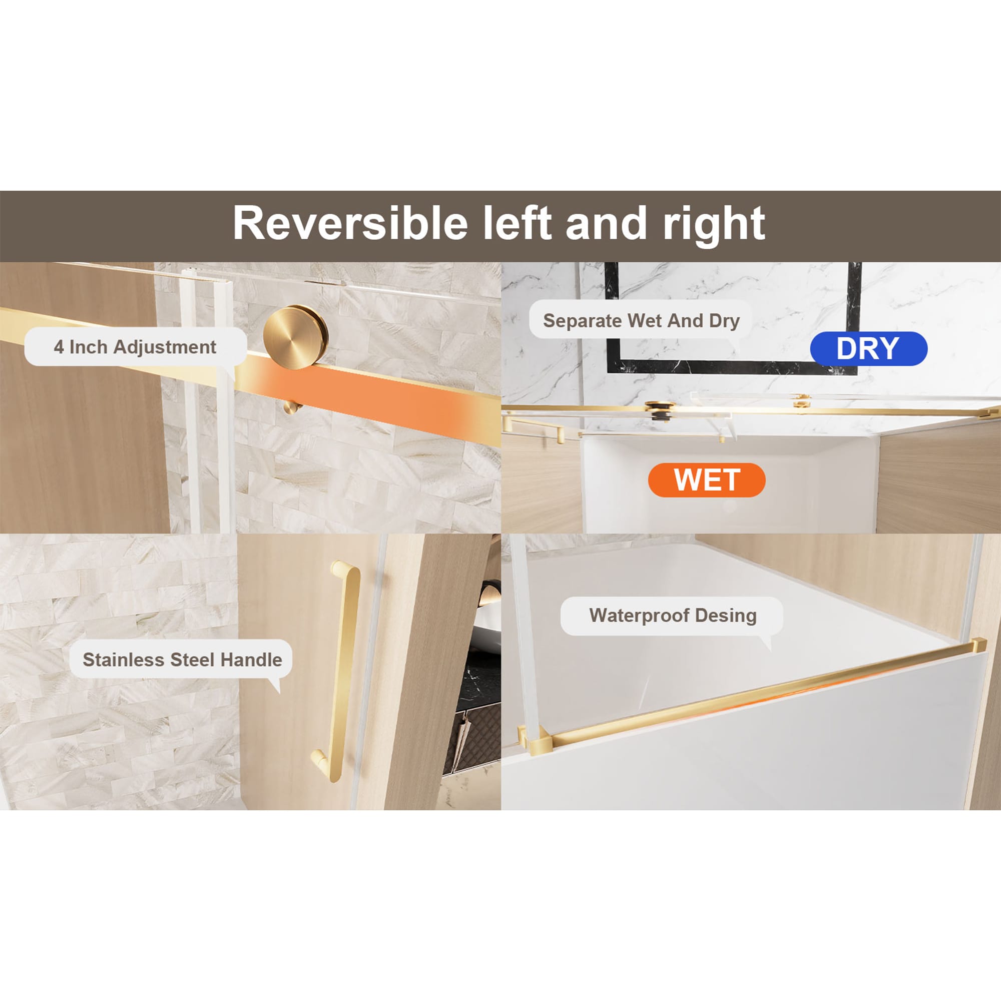 LIVIZA G1PF6060GD-100 Shower-Doors - View #11