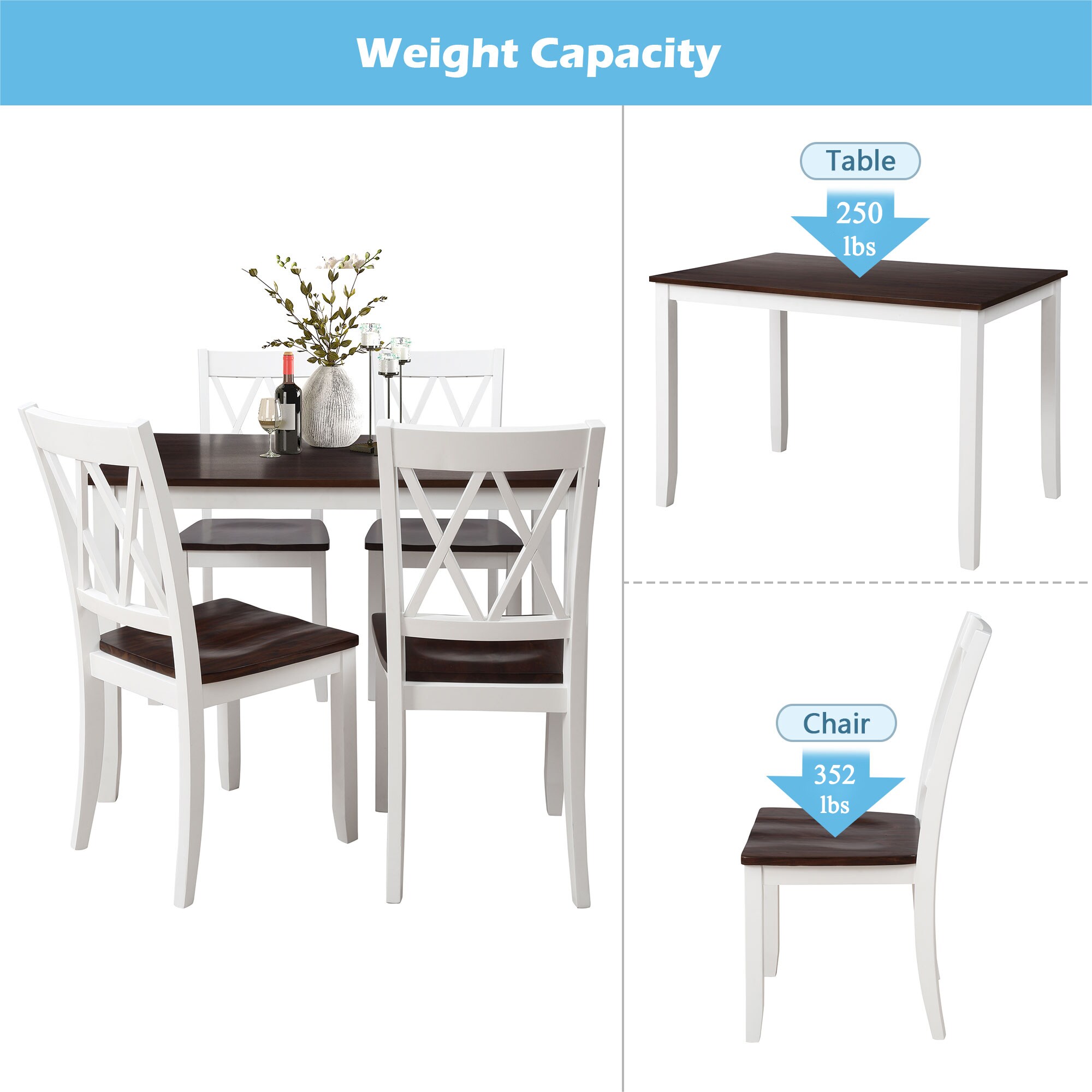 LIVIZA GIZ-MA088CW Dining-Sets - View #8
