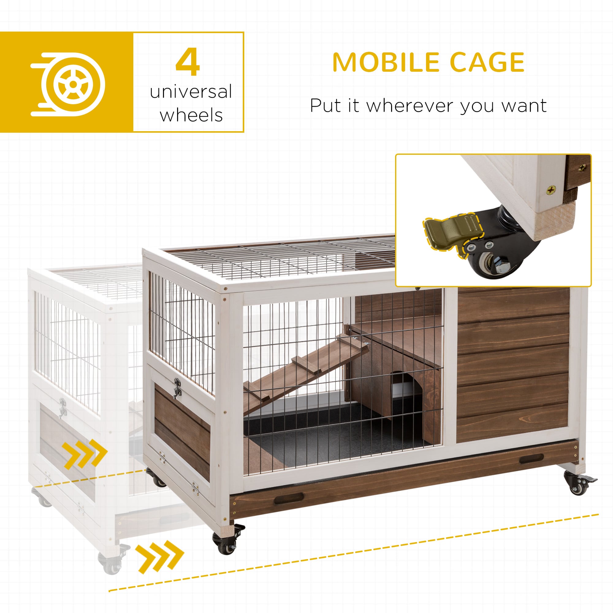 Tinyhomie LW-WEM-6510 Chicken-Coops-Rabbit-Hutches - View #9