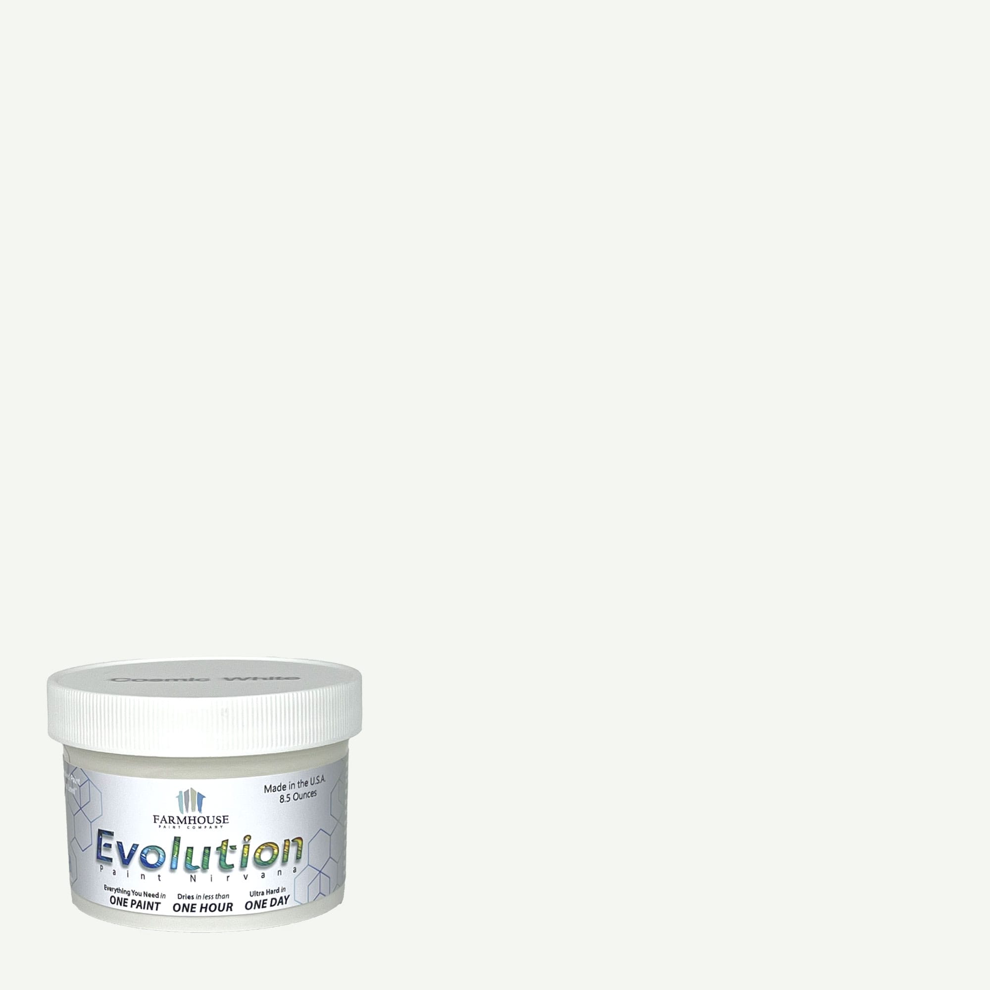 Evolution Paint EVP-CW-8 Satin Cosmic White Enamel ( Half-pint )