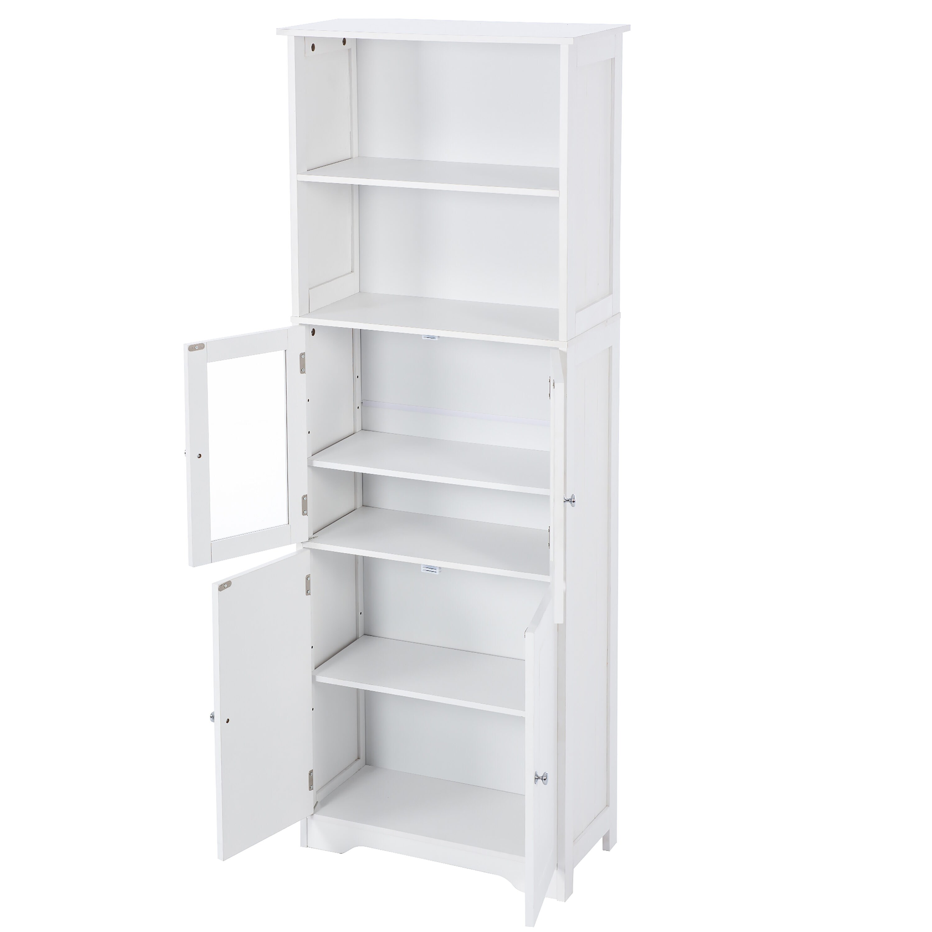 ModernLuxe White Contemporary/Modern MDF Media Cabinet in the Media ...