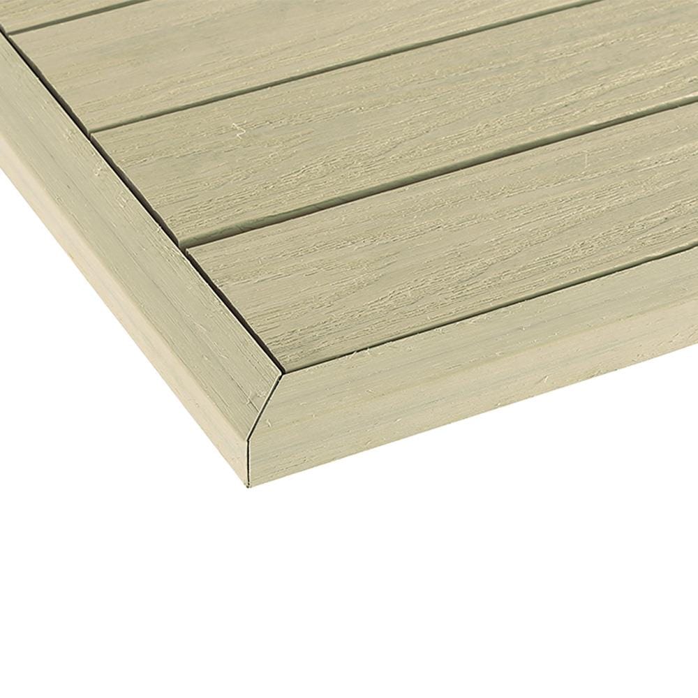 NewTechWood US-QD-OT-ZX-SD 1-in x 12-in 2 -Pack Sahara Sand Prefinished Composite Deck tile transition ( 0.5-sq ft )