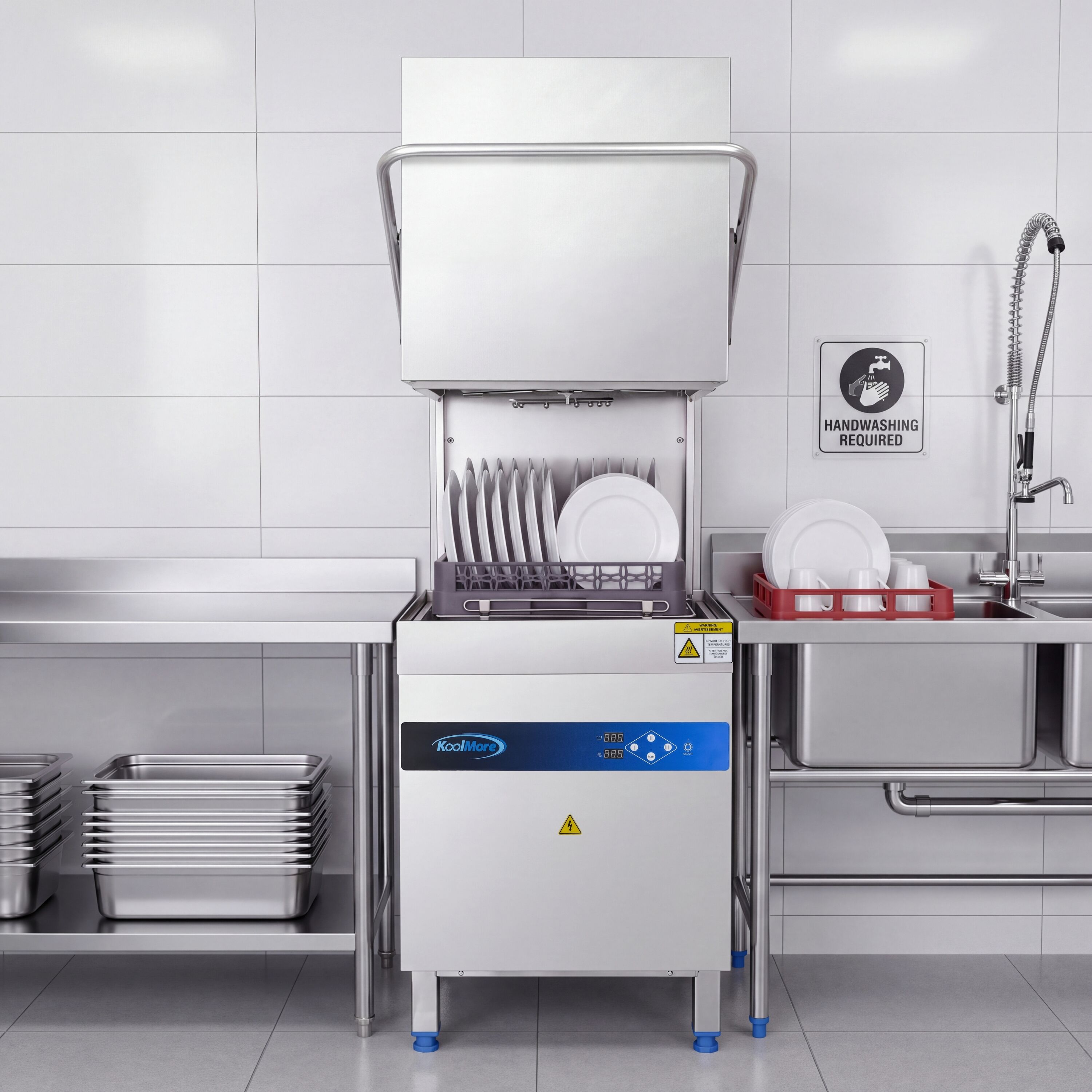 KoolMore LOW-KM-HTD-HT Commercial-Dishwashers - View #3