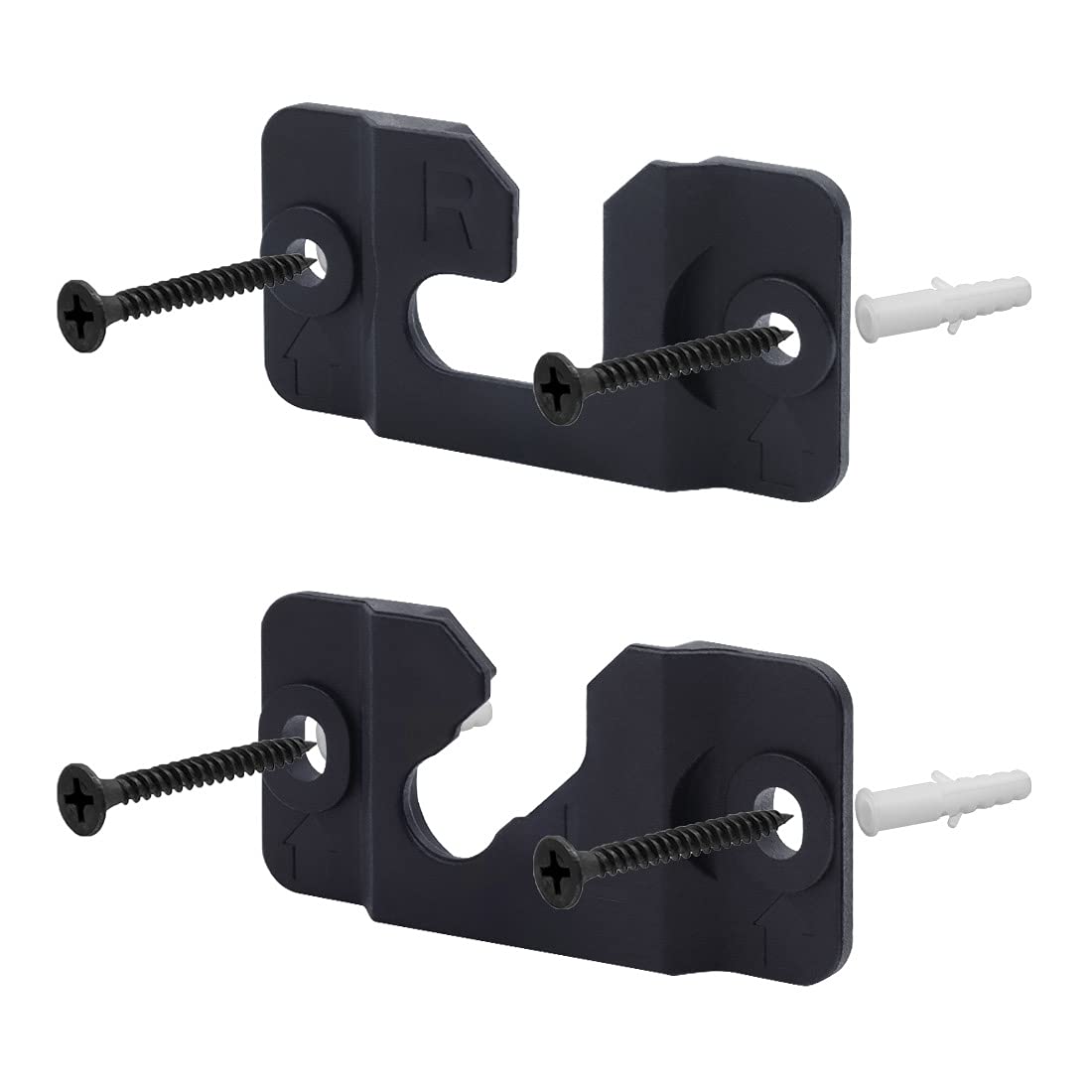Vrbgify 1 Pair Black Wall Mount Bracket AH9603064A Compatible with ...