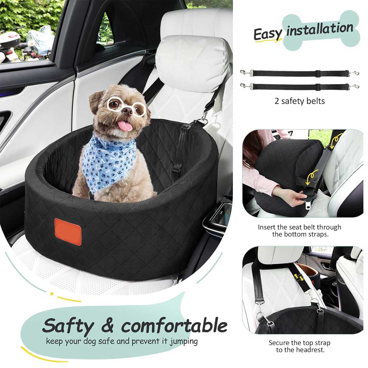 Aoibox LADS0917015 Dog-Car-Seats - View #4