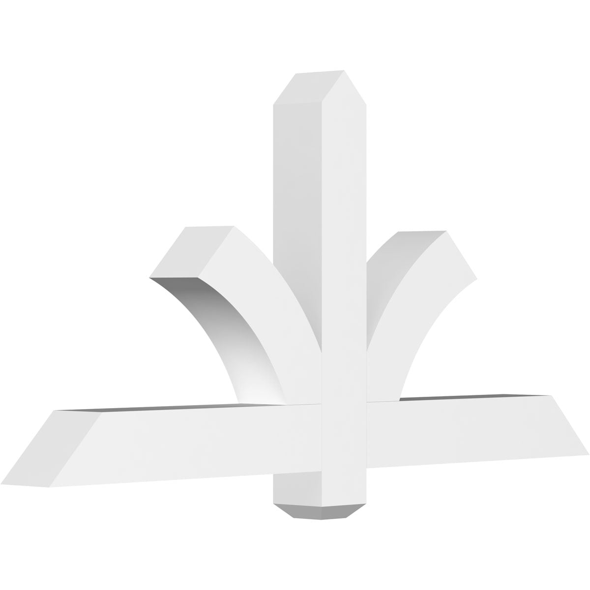 Ekena Millwork GBP048X24X0404RED00 Redmond White PVC Gable bracket