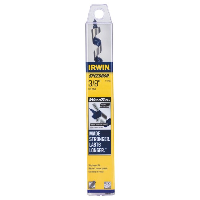 IRWIN WeldTec 3/8-in Woodboring Auger Drill Bit IRWIN WeldTec 3/8-in Woodboring Auger Drill Bit