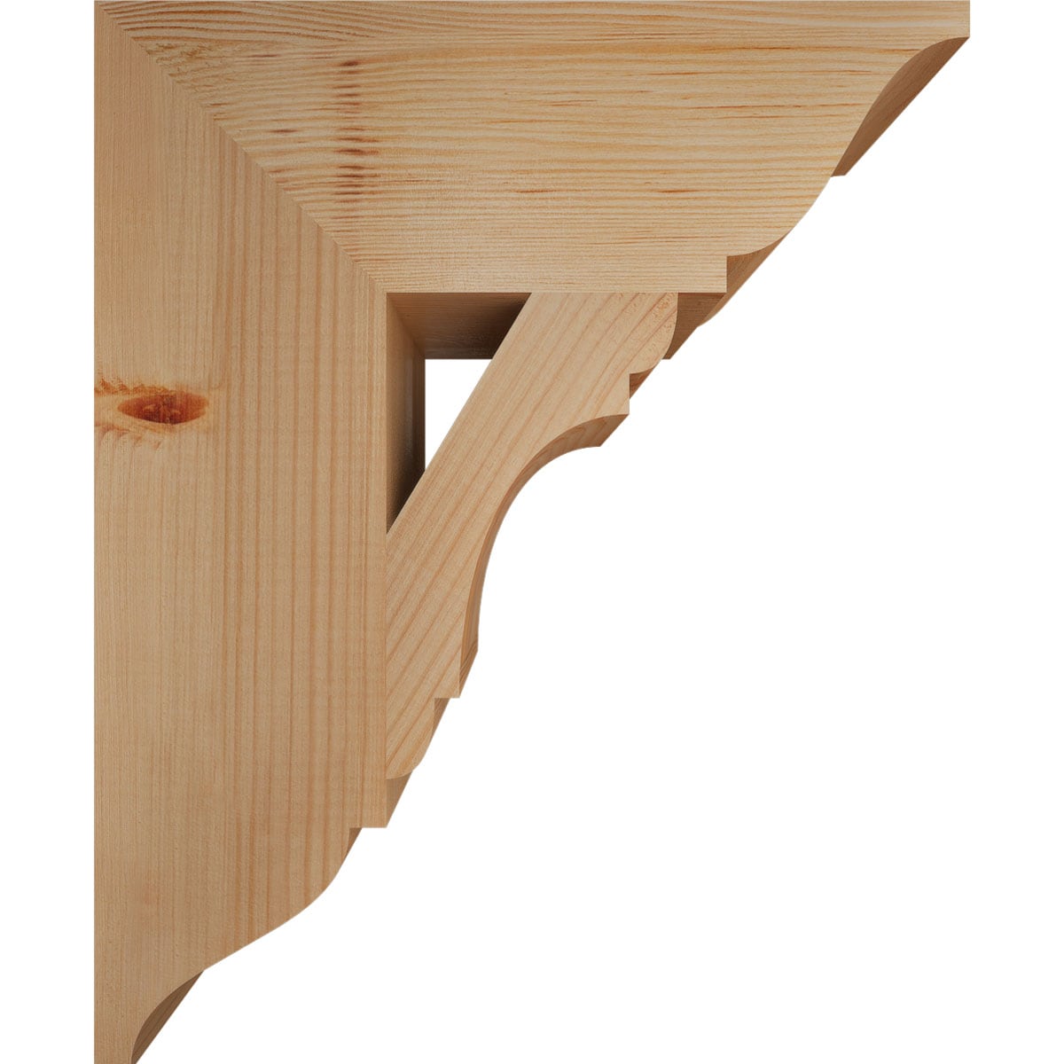 Ekena Millwork BKT06X18X22OLY01SDF Exterior-Brackets-Braces - View #3