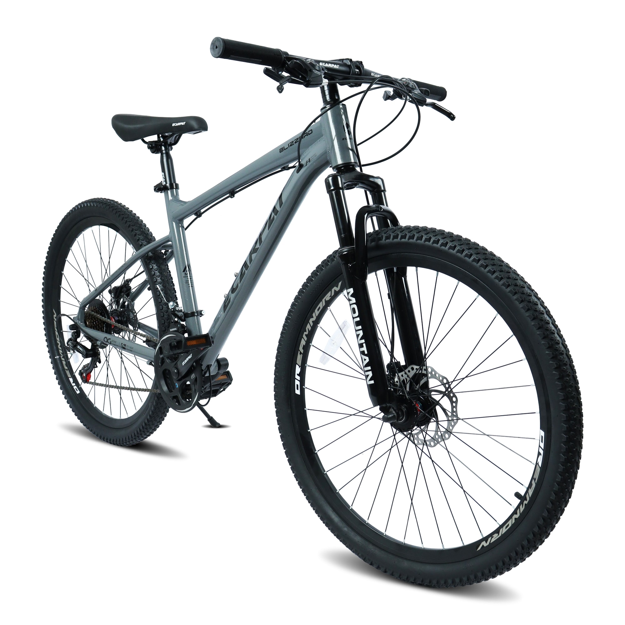 Tinyhomie 26 Inch 21 Speed Carbon Steel Frame Disc Brakes Mountain Bike for Men and Women