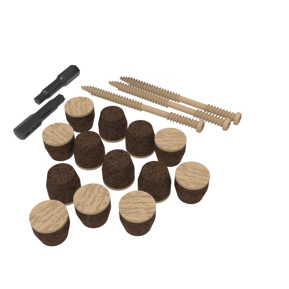 STARBORN 73058358 Starborn Fascia Plugs 1.875 Inches Gray Hidden Deck Fastener 33 Linear feet ( 100 -Pack )