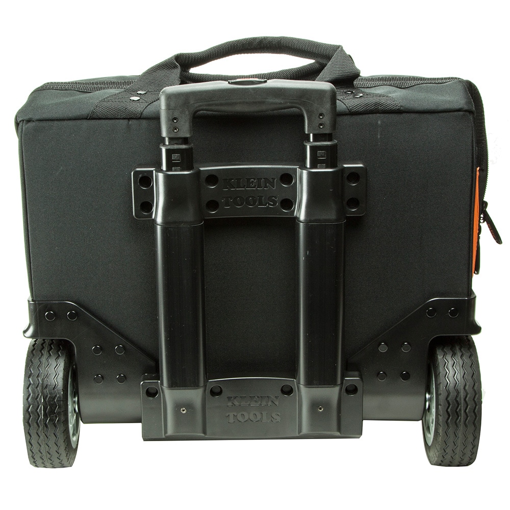 Klein Tools Tradesman Pro(TM) Rolling Tool Bag Black Ballistic Nylon 19-in  Zippered Rolling Tool Bag at