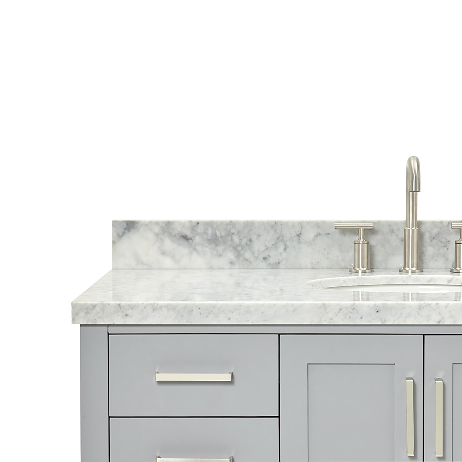 Magnolia Gray 49" Single Bathroom Vanity with Marble Top
