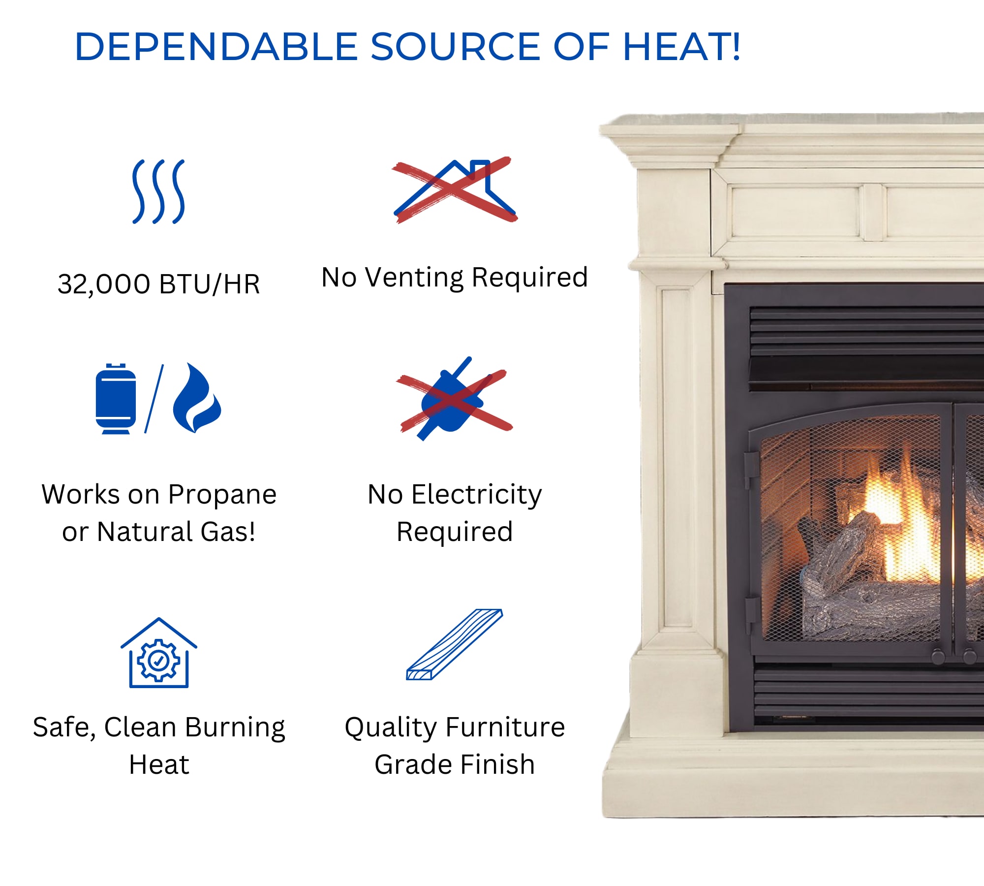 Duluth Forge DFS-400T-2AW Gas-Fireplaces - View #3