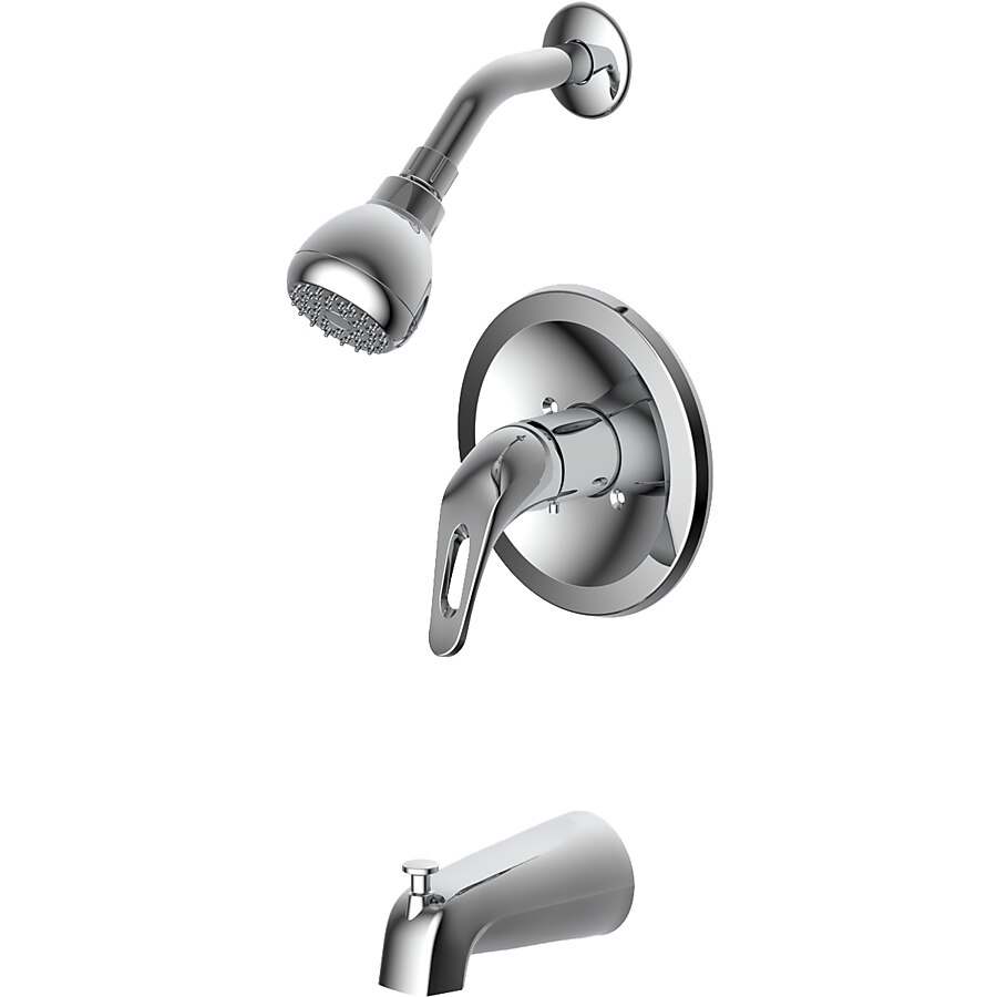 Prestige Collection Single-Handle 1-Spray Tub and Shower Faucet in Chrome (Valve Included) Prestige Collection Single-Handle 1-Spray Tub and Shower Faucet in Chrome (Valve Included)