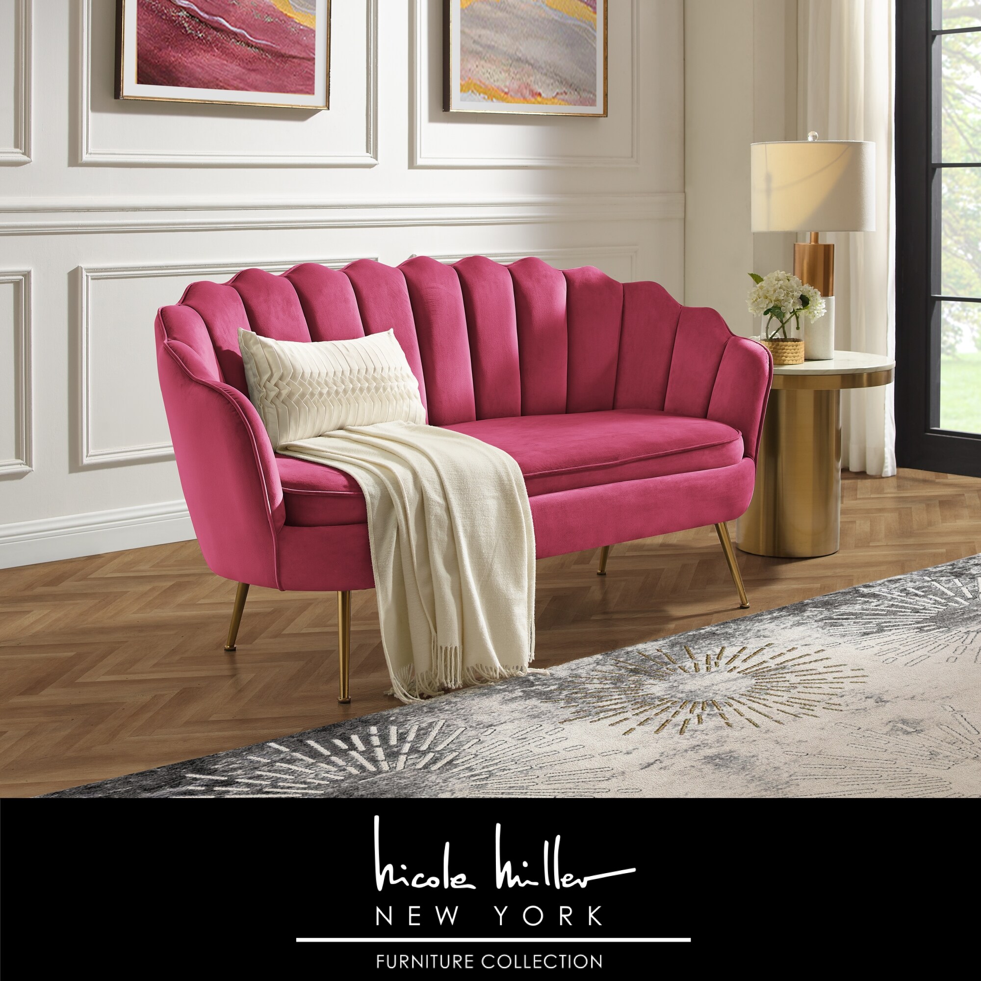 Nicole Miller NSA402-02FC-LS Sofas-Loveseats - View #2
