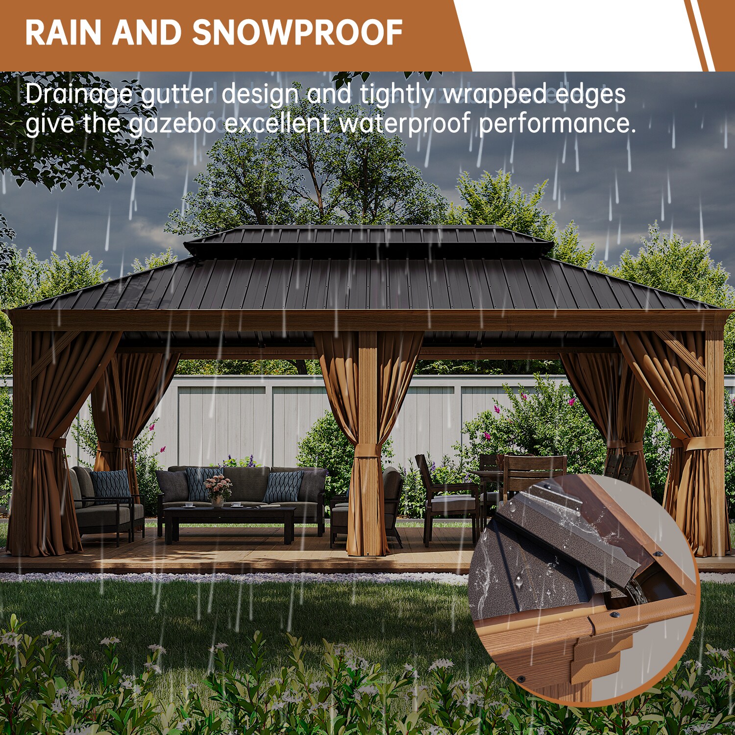 Bapipro BPGB29L32 Wood-Resin-Gazebos - View #7
