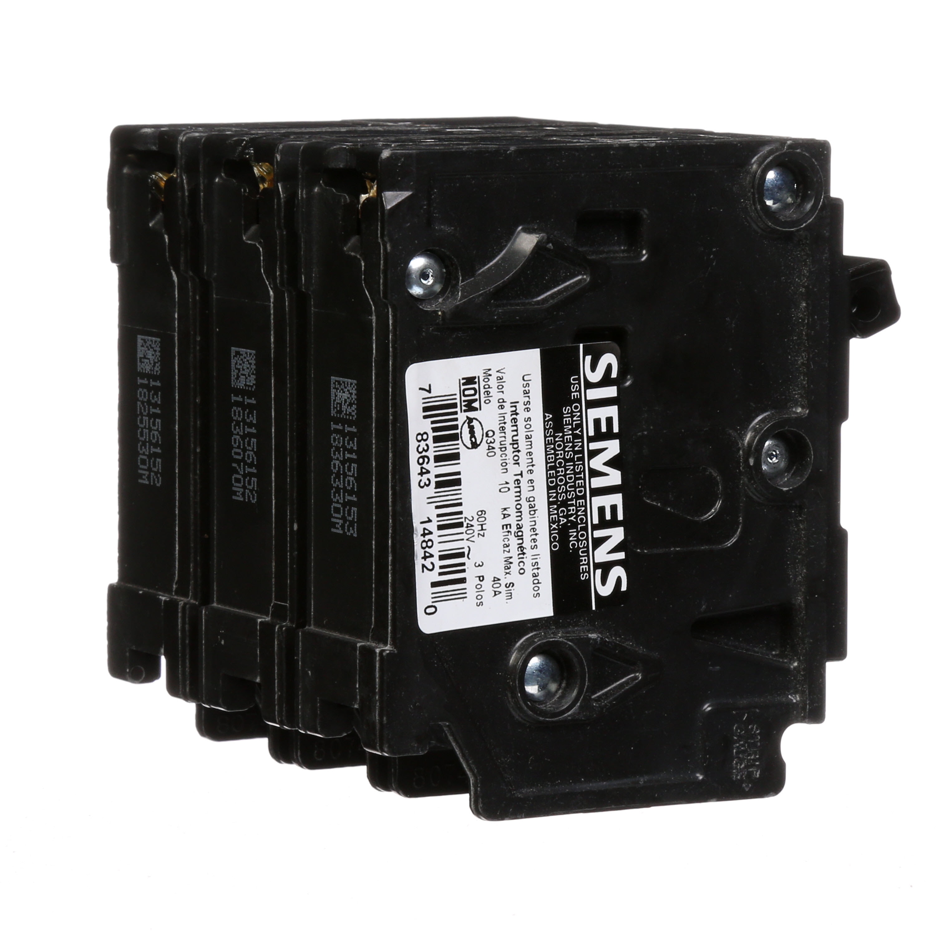 MURRAY MP340  Siemens-Q340-40 amp-3pole-240v-circuit-breaker plug in new pullout