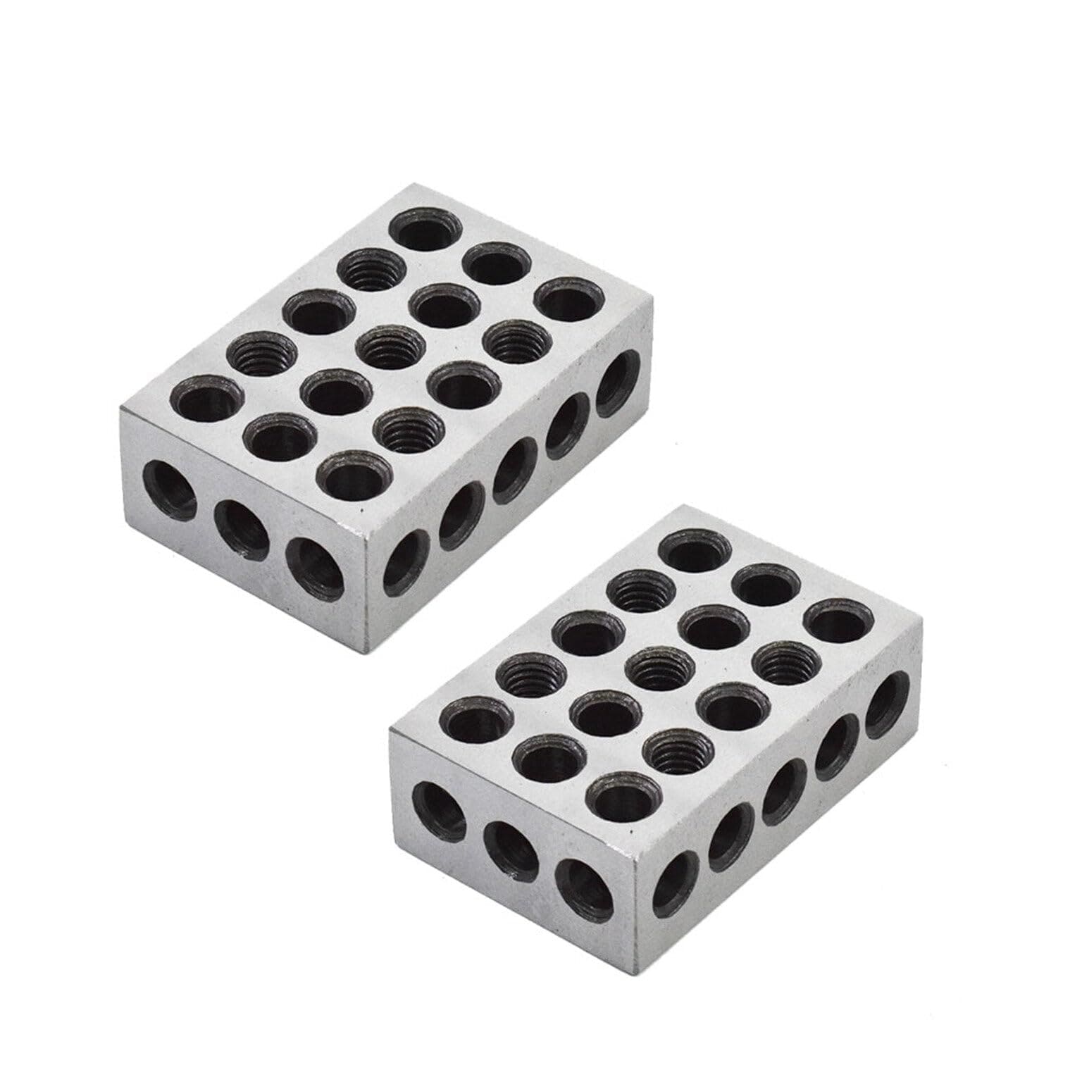 Aoibox 2 4 6 Machinist Blocks Matched Pair 23 Holes 0 0002 Inch Precision 2 Pack for Milling Machines #LABC5VBJ