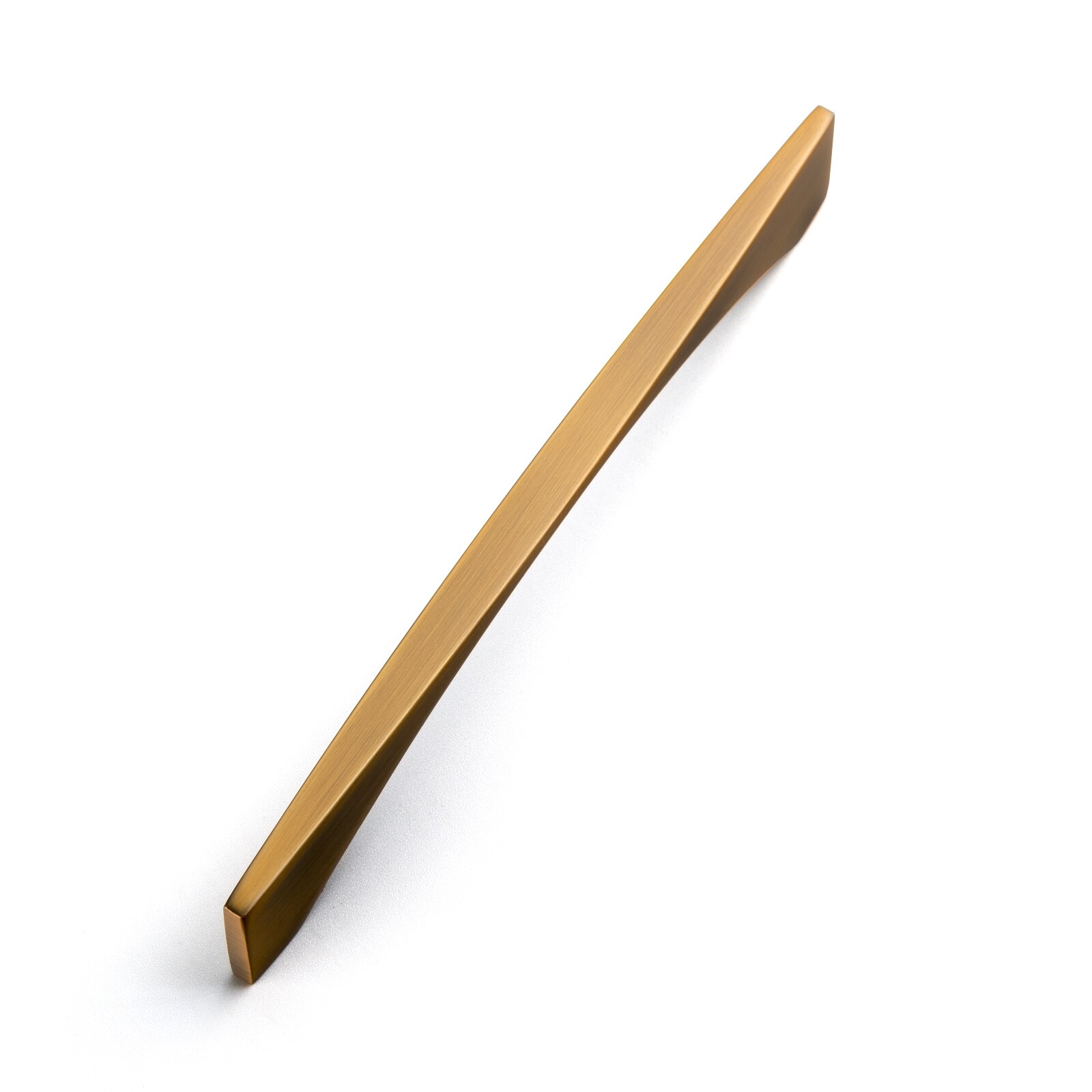 Miaokesen 074YB-128 5-1/16-in , 128mm Center to Center Brushed Dark Brass Rectangular Handle 6 -Pack