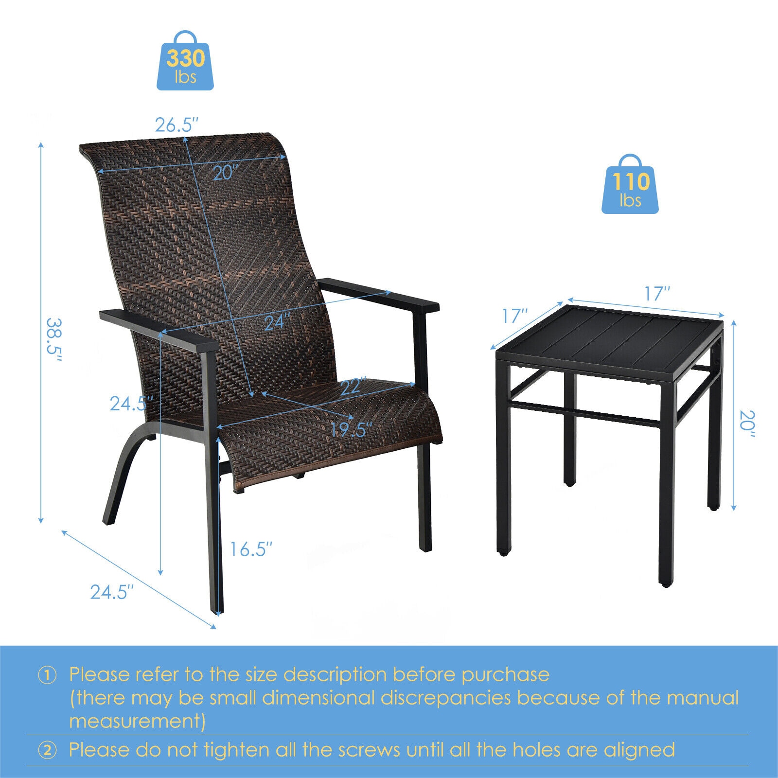 Clihome CWCH-NP10AD513CF Patio-Dining-Sets - View #5