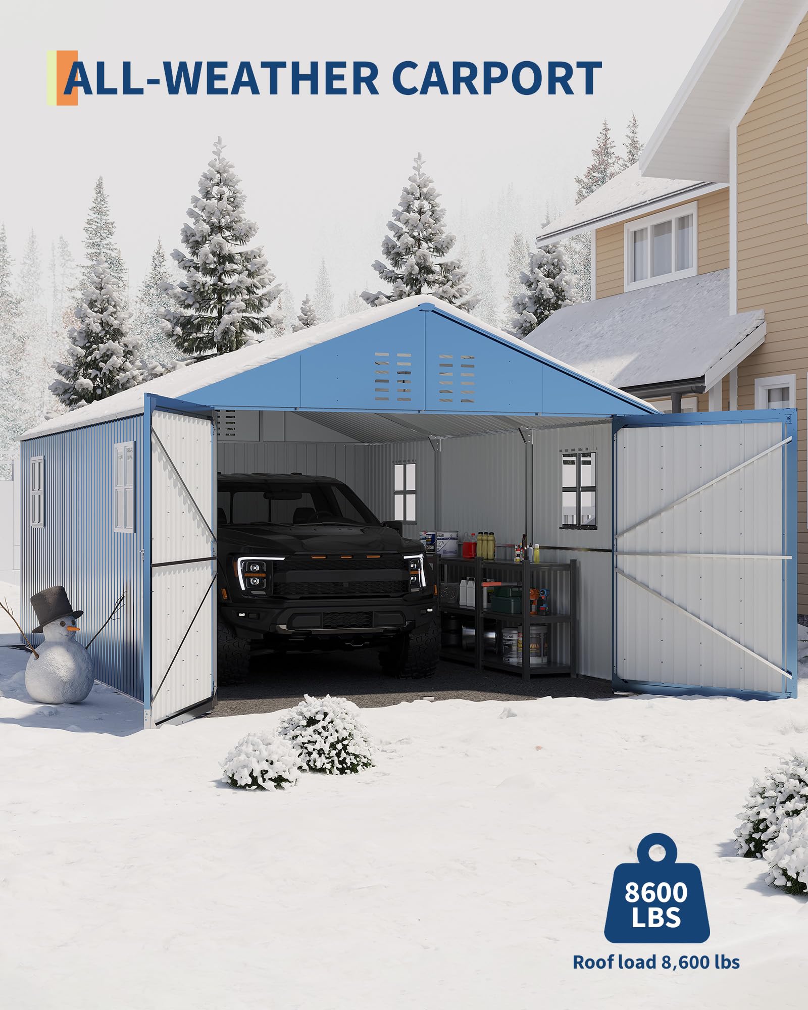 GarveeLife LMYCP-RG608312 Carport-Covers - View #3