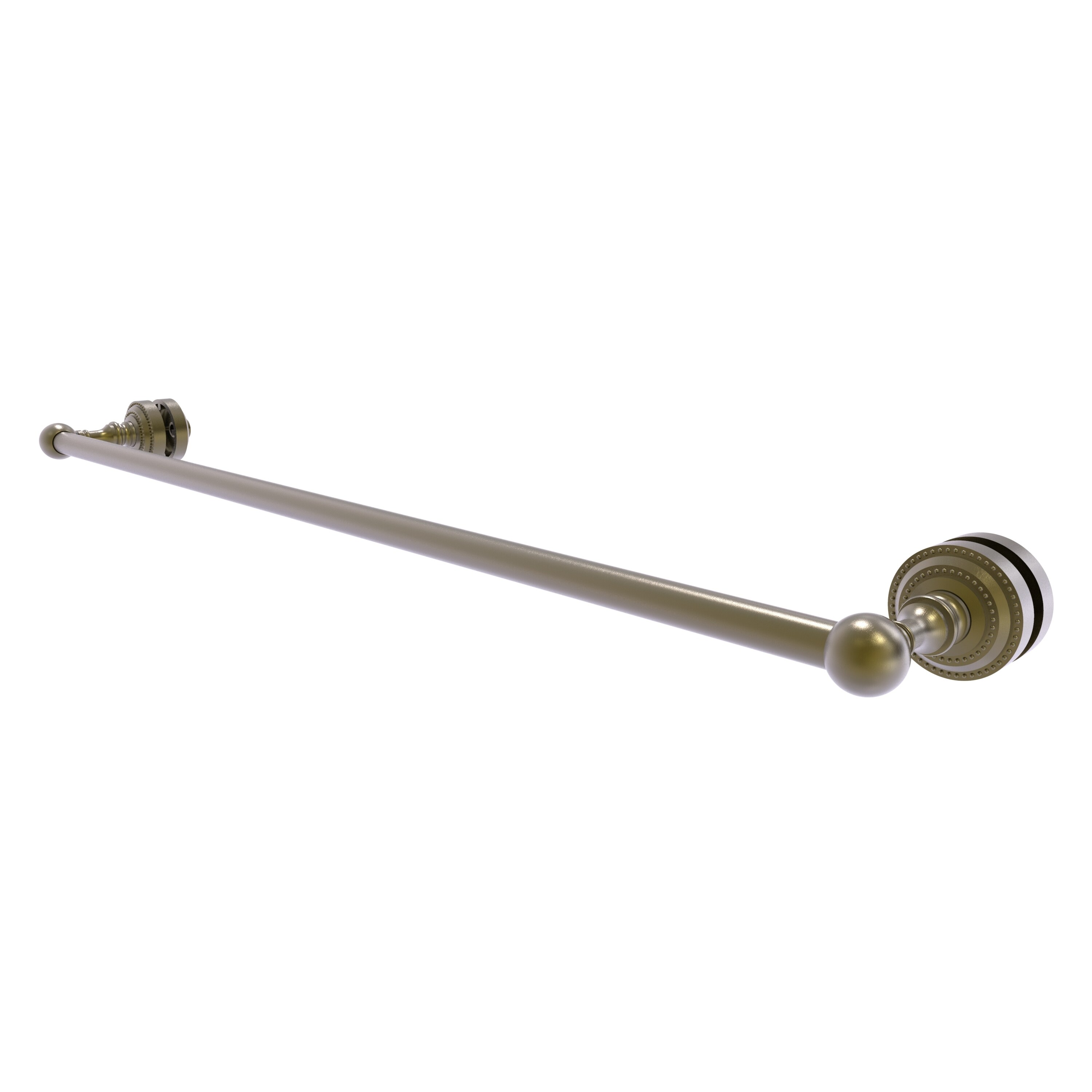 Allied Brass DT-41-SM-30-ABR Dottingham 30-in Antique Brass Wall mount Single Towel Bar