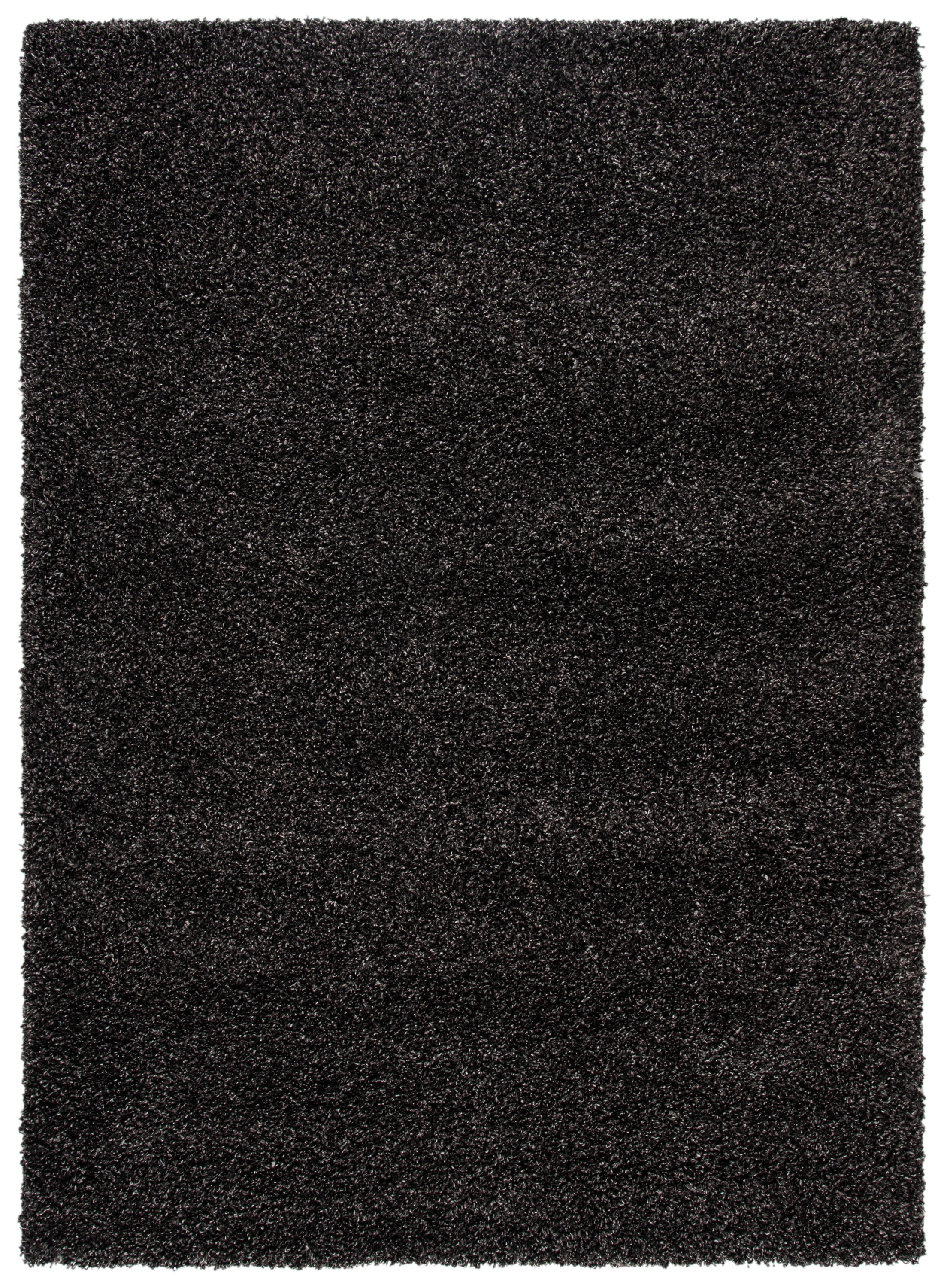 Safavieh EVO520H-8 Evolution Shag 8 x 10 (ft) Loomed Polypropylene Charcoal Rectangular Indoor Solid Area rug