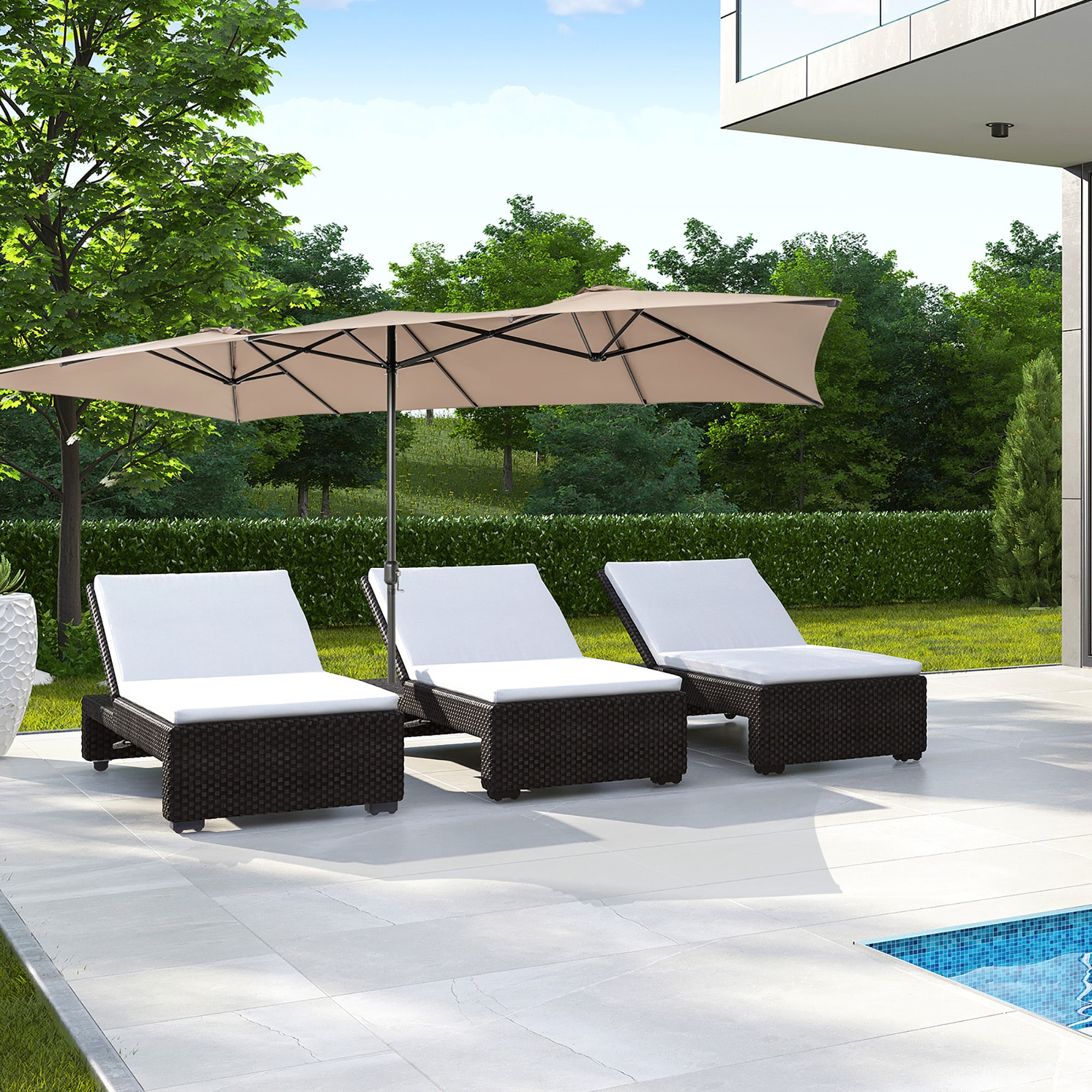 Costway NP11129CF Umbrellas-2 - View #7