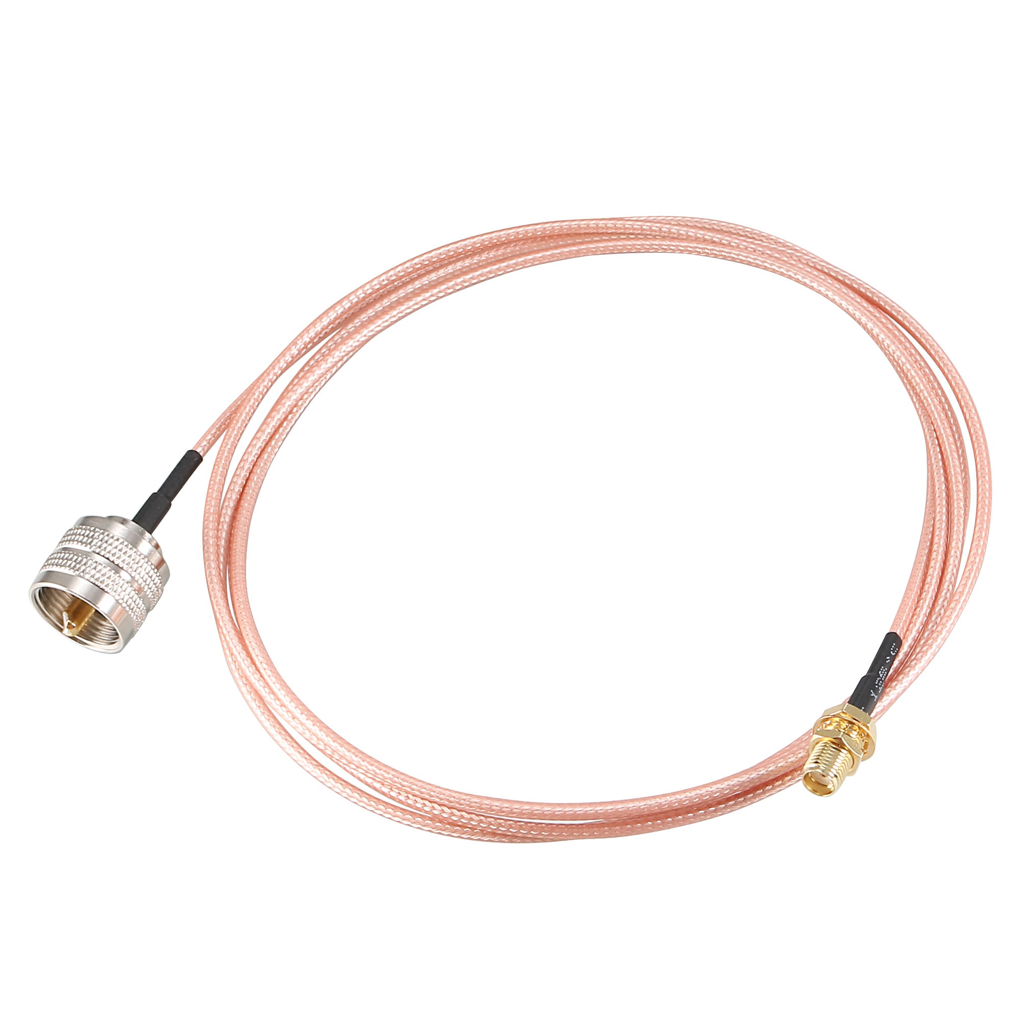 Unique Bargains SMA Female Bulkhead to UHF PL-259 Male RG316 RF Coaxial Coax Cable 6 Ft