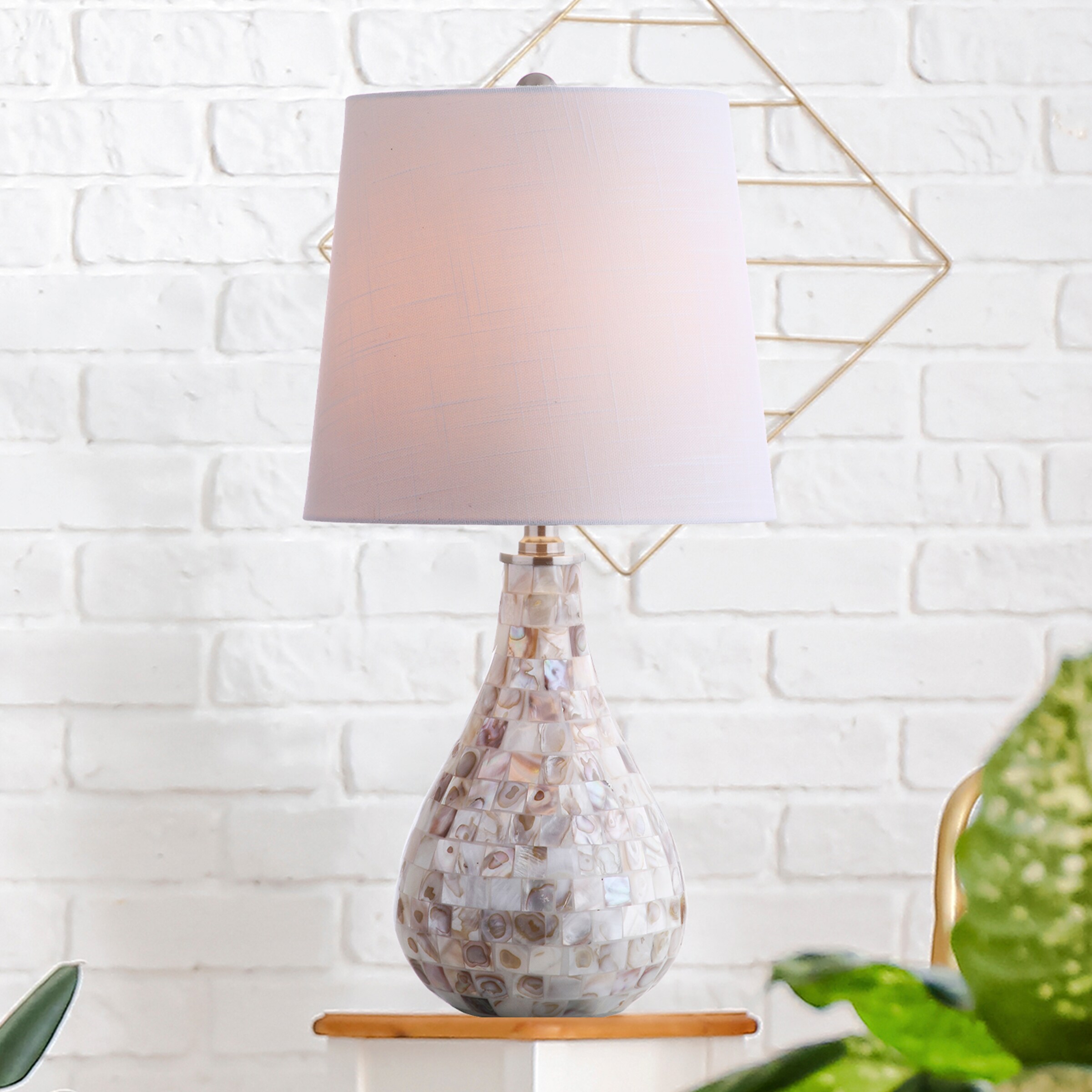 Mona Seashell Coastal Cottage Coastal Lamps & Lamp Shades at Lowes.com