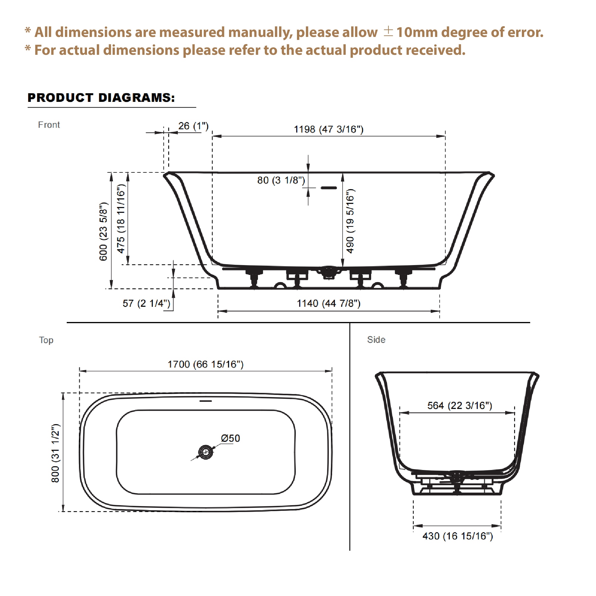 WELLFOR BA-139010 bathtubs - View #14
