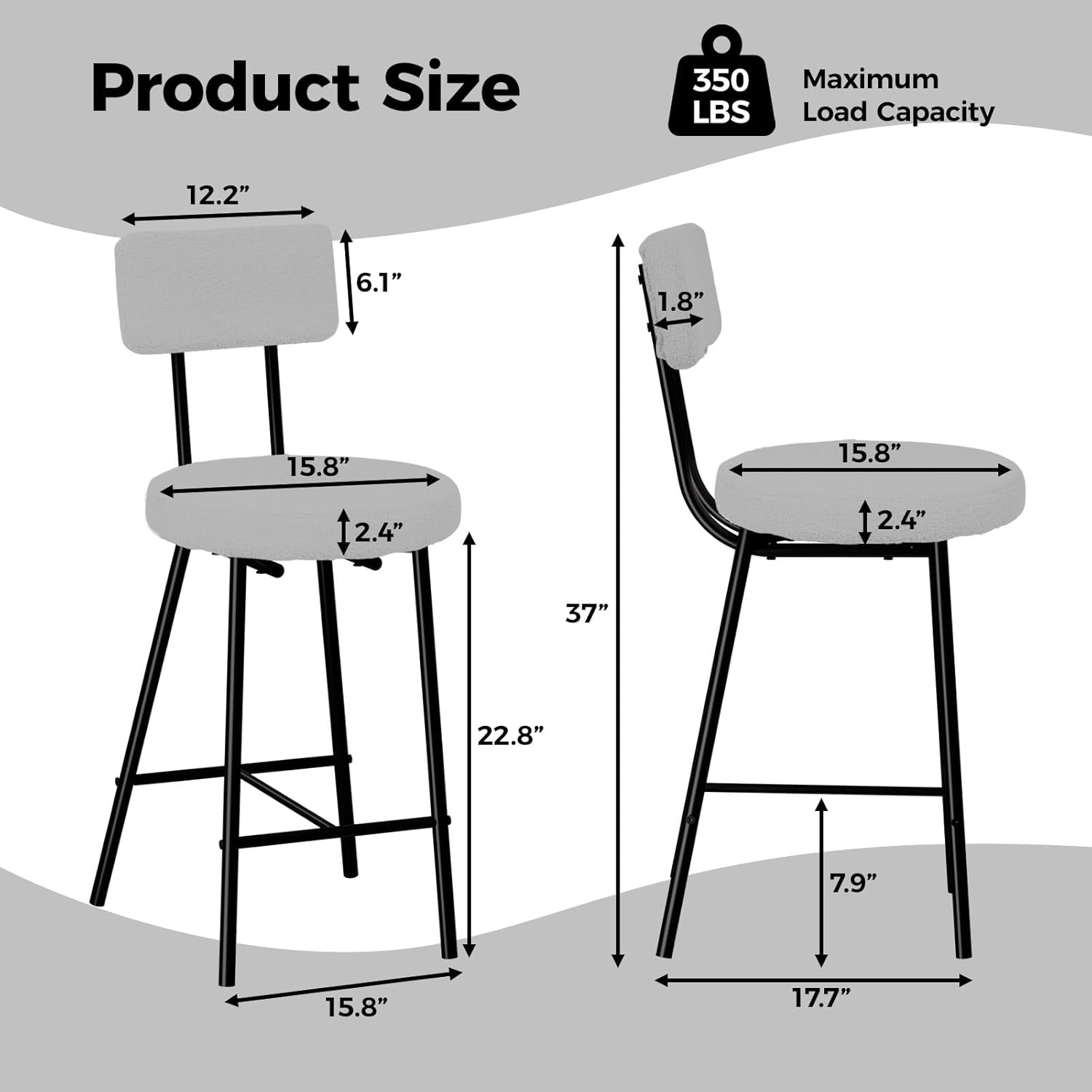 Qeetex LHF-YZ-PHK-335F5CAJ stools - View #2