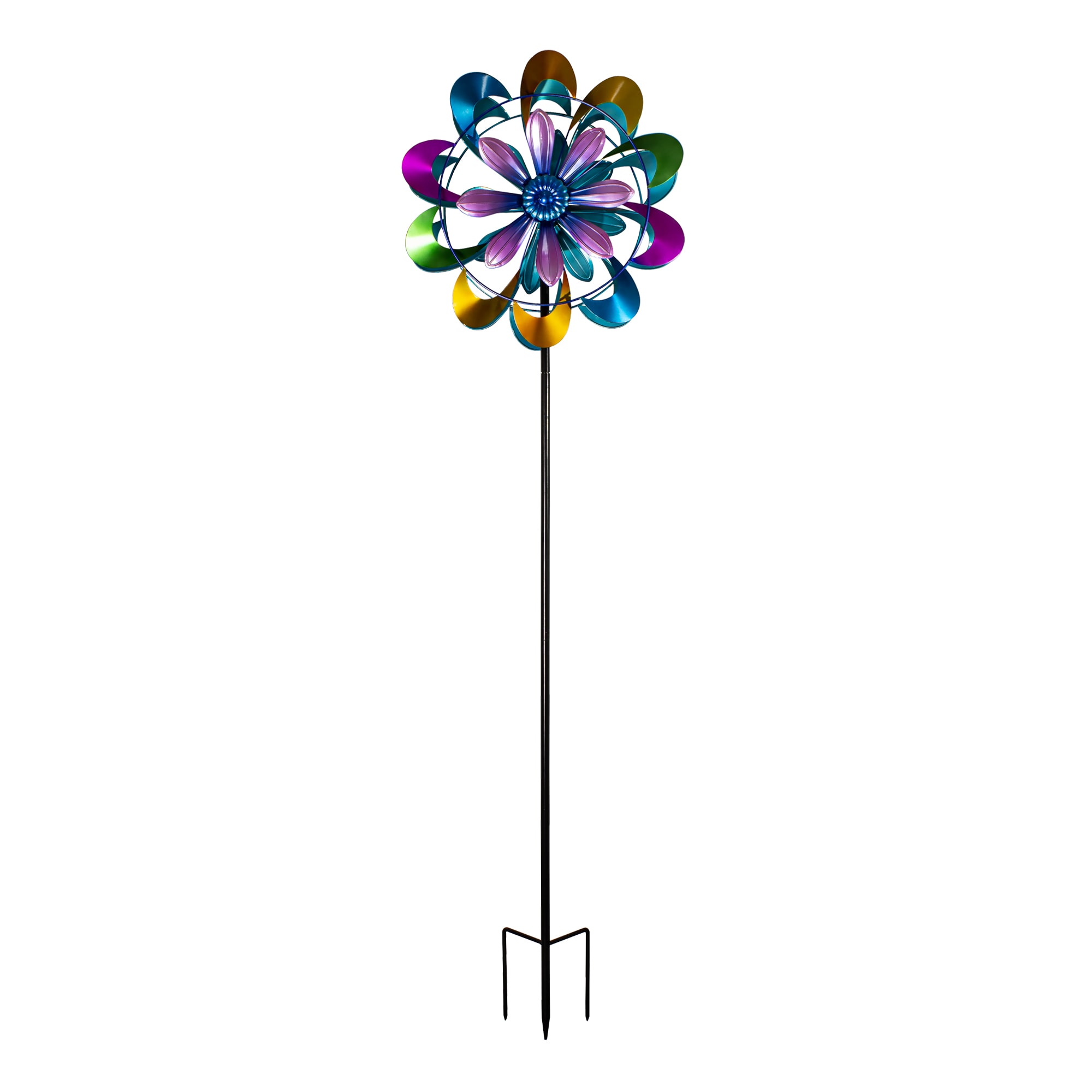 Style Selections 70-in Multicolor Metal Garden Stake 411218E at Lowes.com