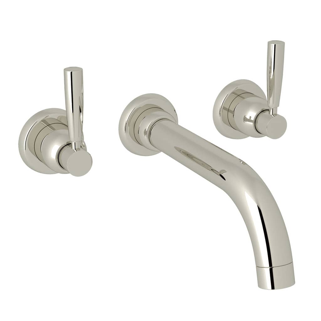 Rohl Holborn Wall Mount Tub Filler Trim in Polished Nickel