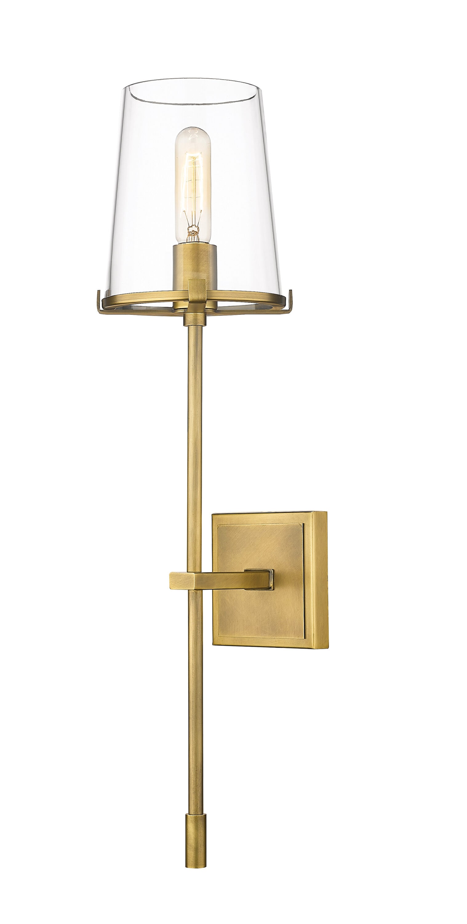 Z-Lite 3032-1S-RB Callista 6.5-in 1 -Light Oil-rubbed Brass Mid-century Vanity light