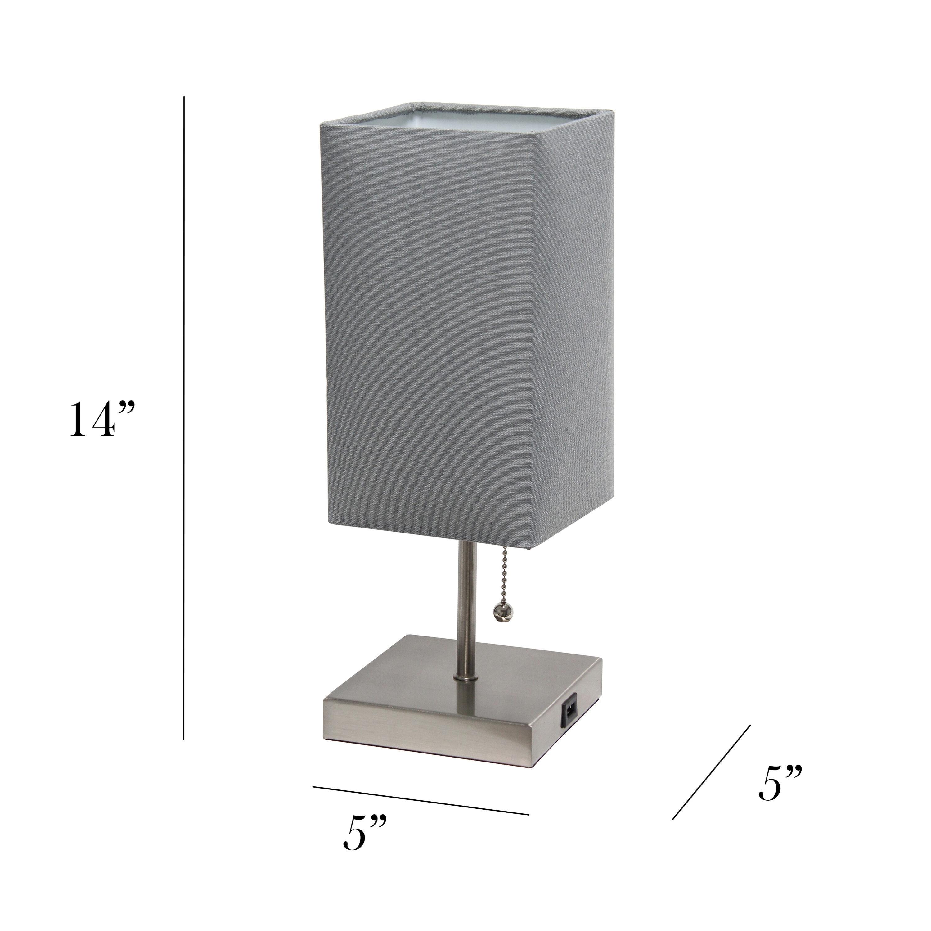 Simple Designs LT6001-GRY Table-Lamps - View #4