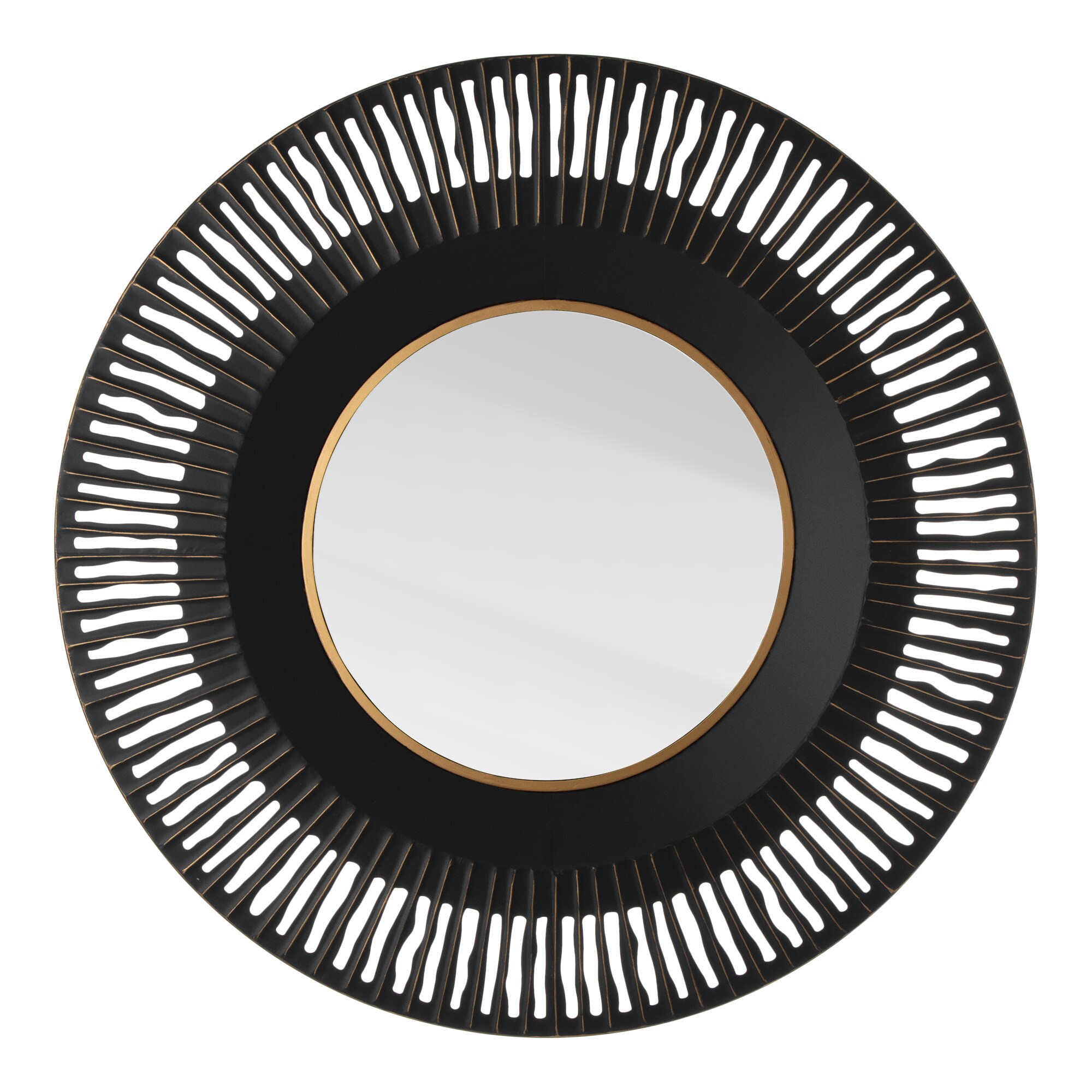 Glitzhome GH2007000002 35.04-Inches W x 35.04-Inches H Round Multi Framed Wall Mirror