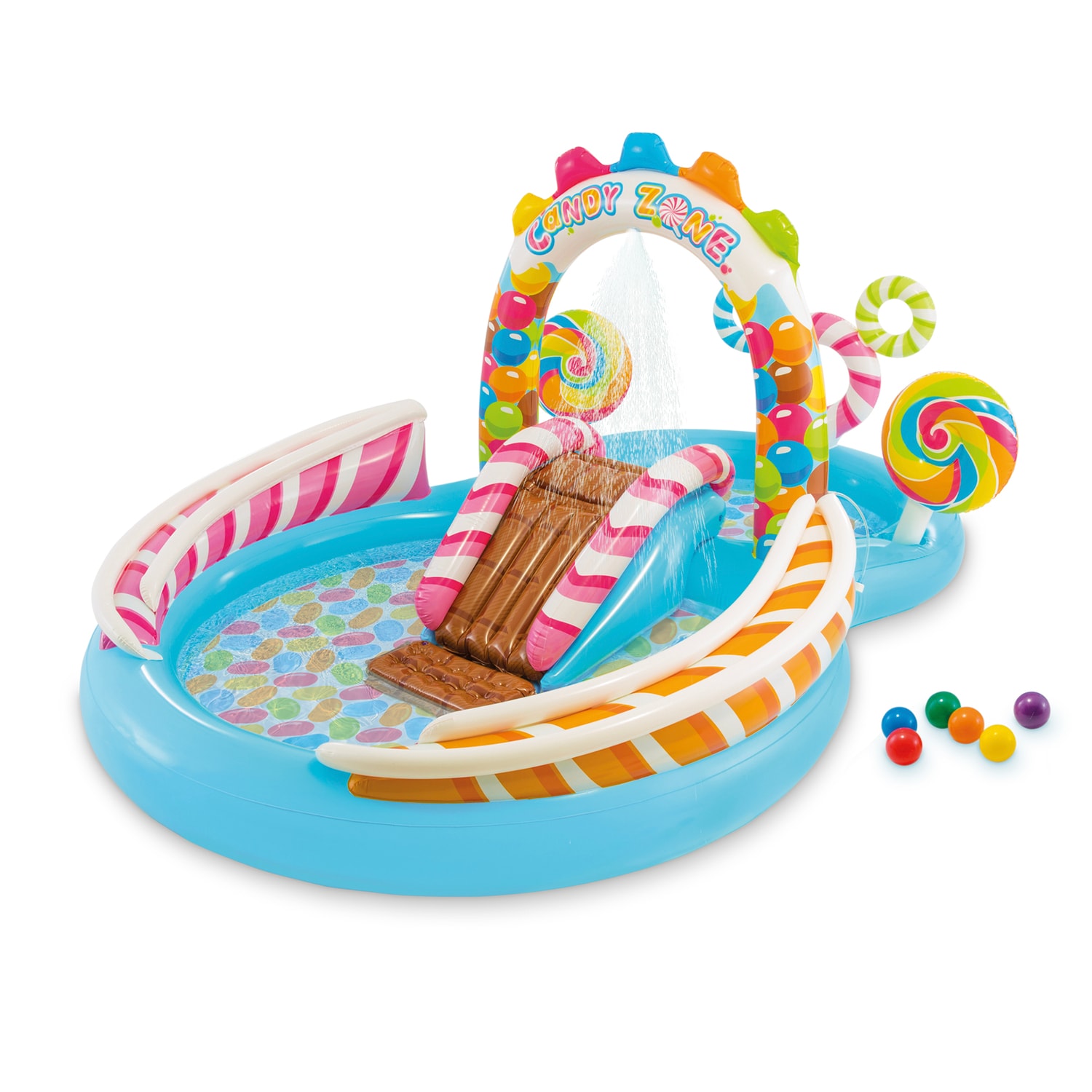 Intex 88797 116-Inches L x 75-Inches W Blue Oval Kiddie Pool