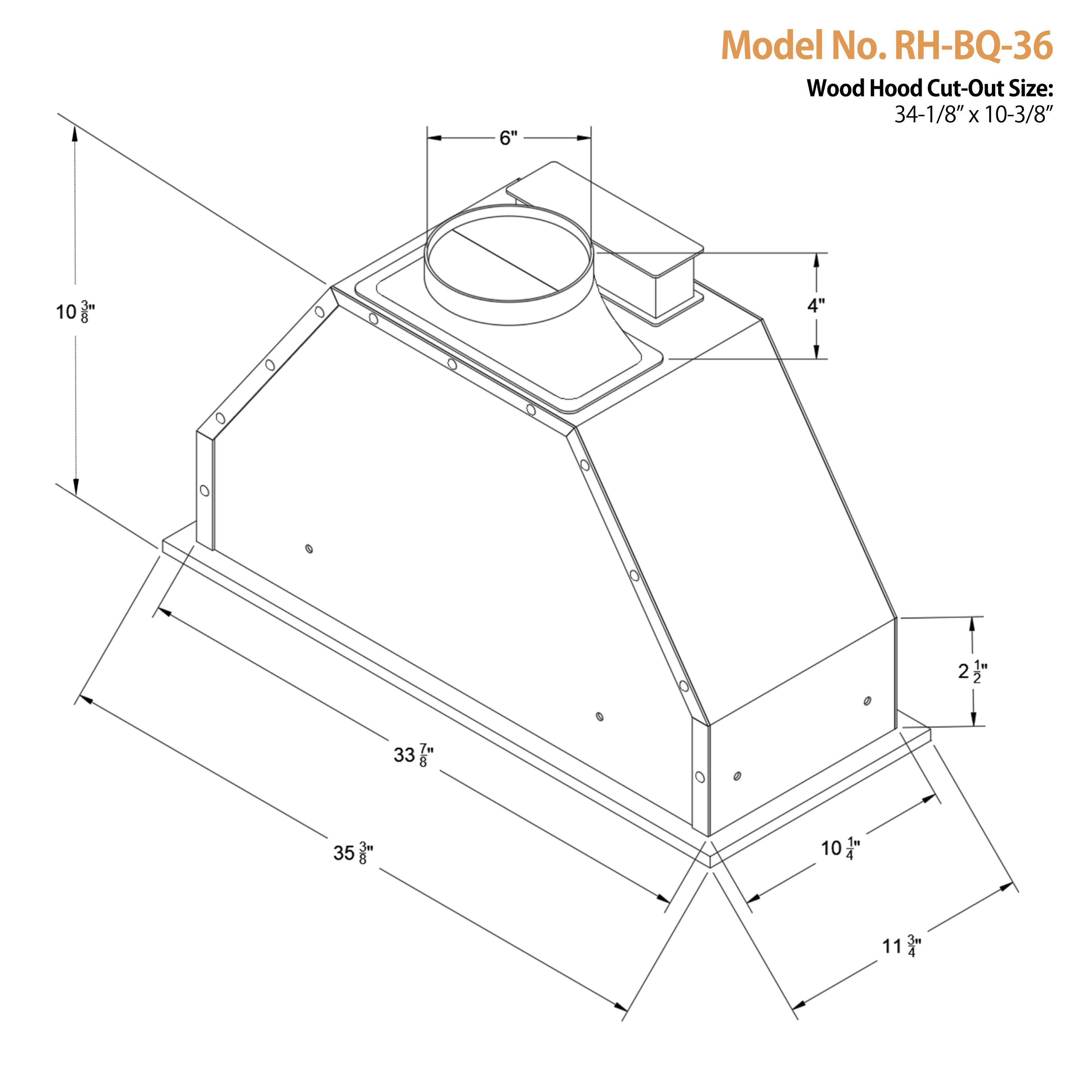 Awoco RH-BQ-36 Undercabinet-Range-Hoods - View #9