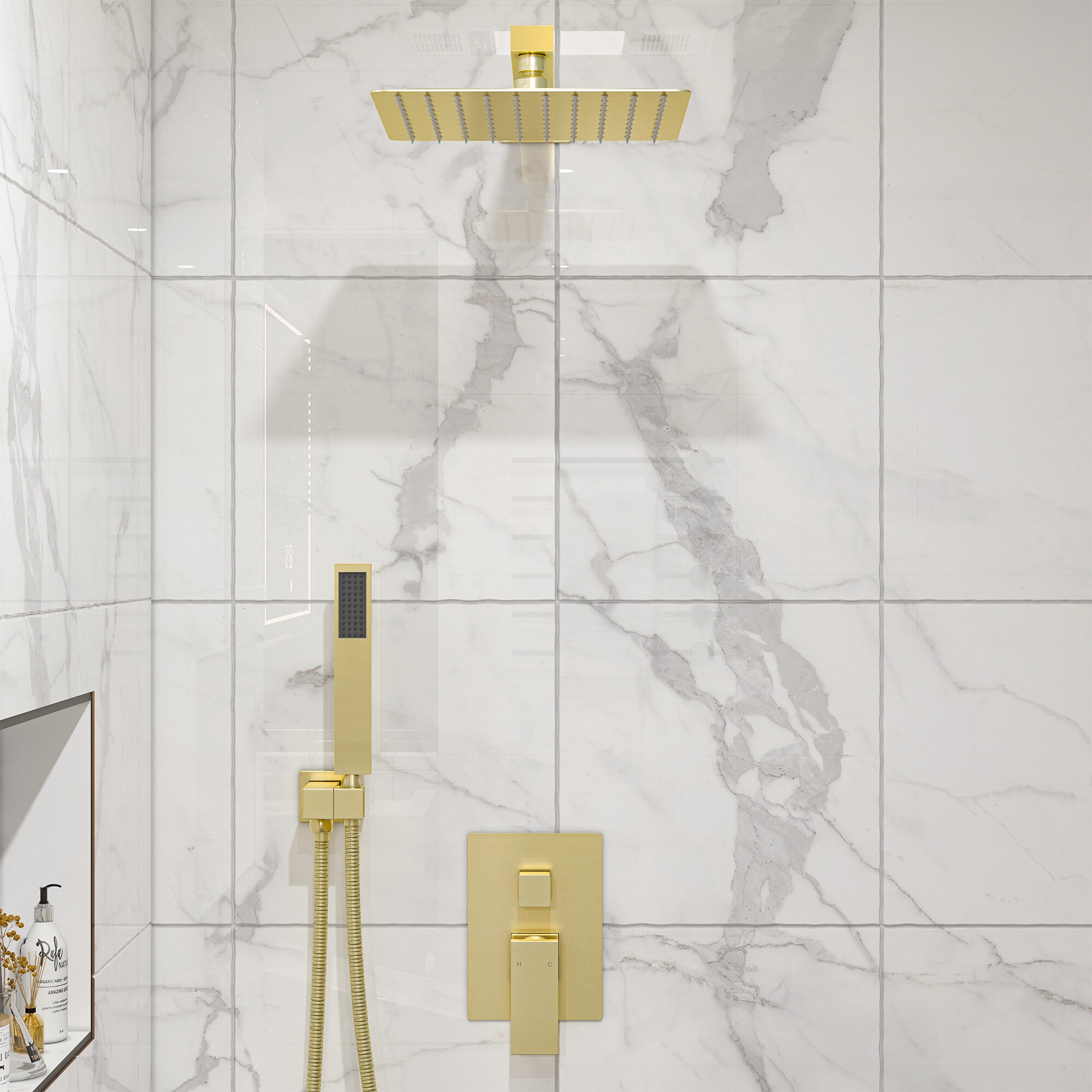 Clihome MS-A3809-10BG Showerhead-Bar-Panels - View #3