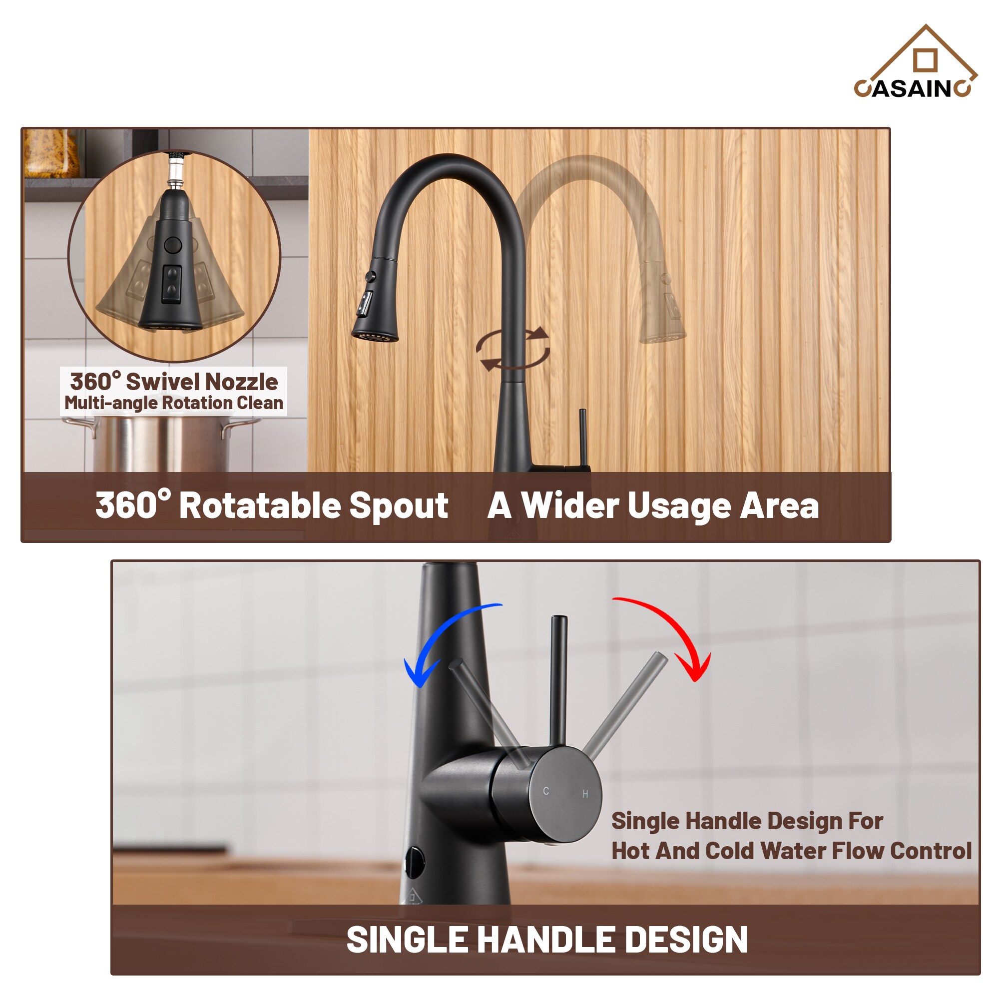 CASAINC CA-WH62738 Kitchen-Faucets - View #6