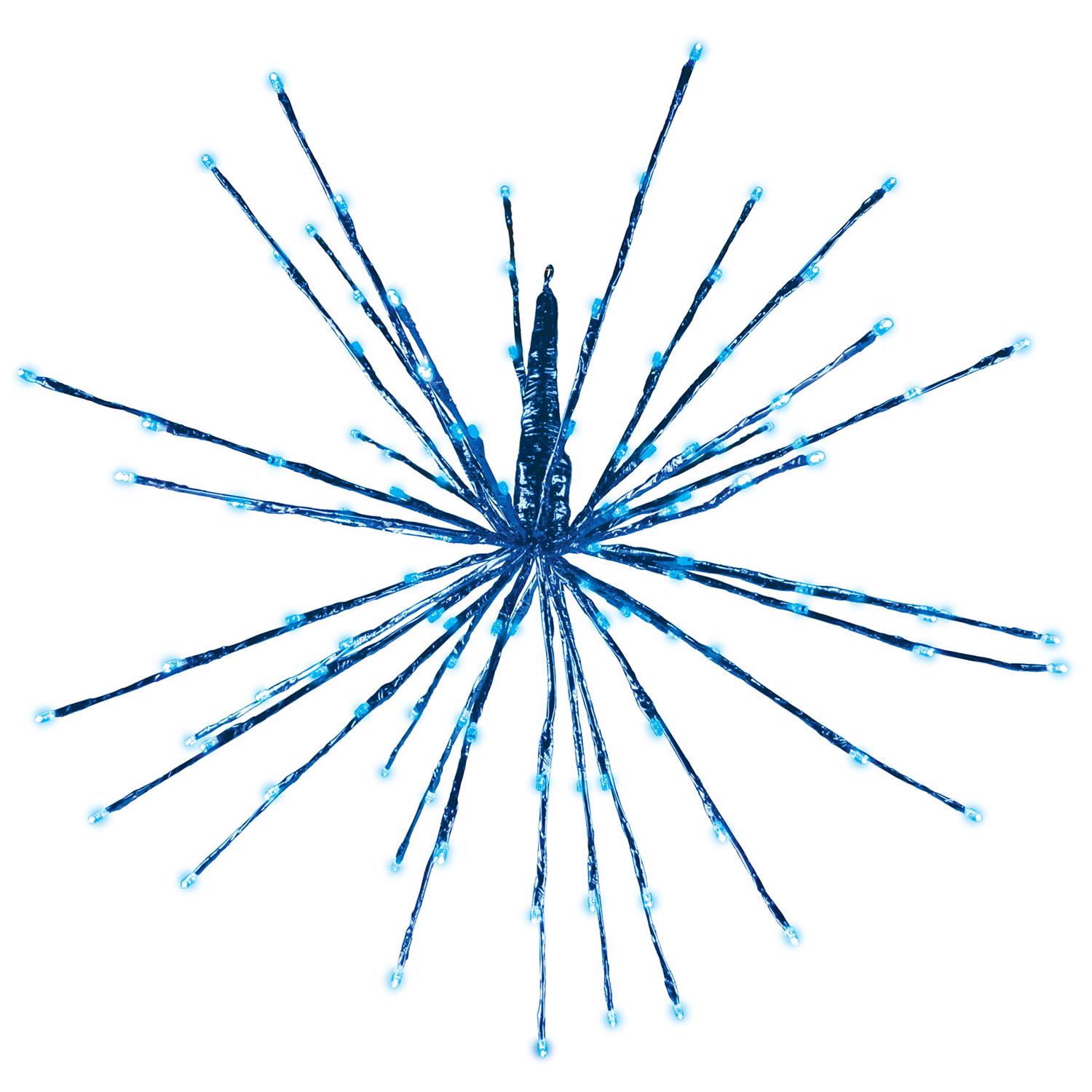 Celebrations  Platinum LED Blue Radiant Blast 24 in. Hanging Decor