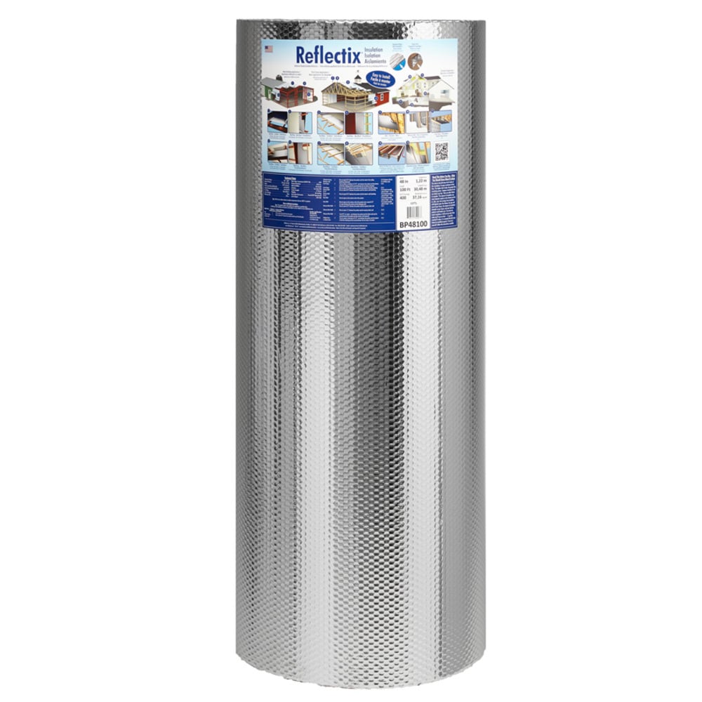 Reflective Foam Thermal Foil Insulation Radiant Barrier 3x33 Ft Roll 1/4" 100SQF 