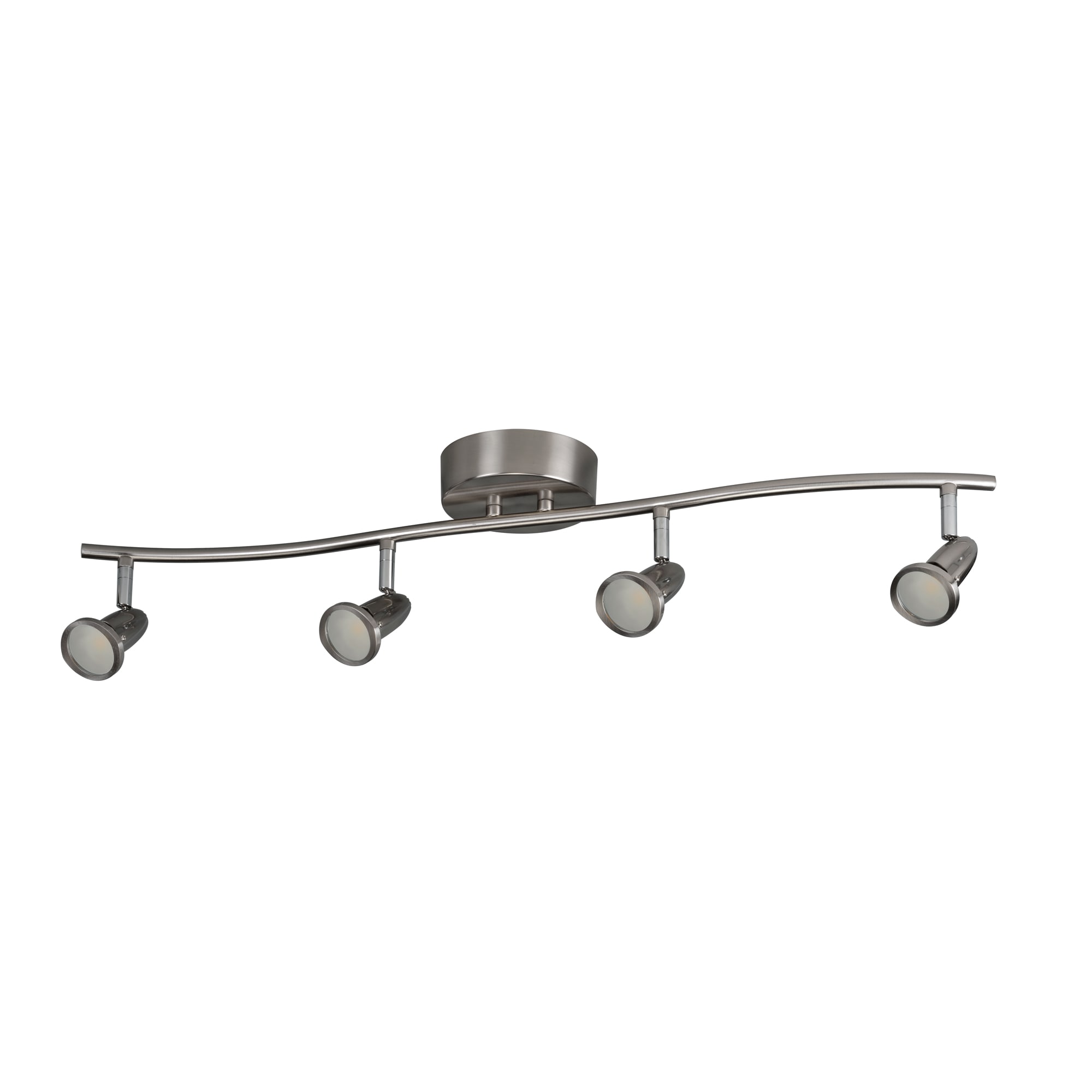 Royal Pacific 30.38-in 5 -Light Brushed Nickel dimmable Integrated Transitional Track Bar
