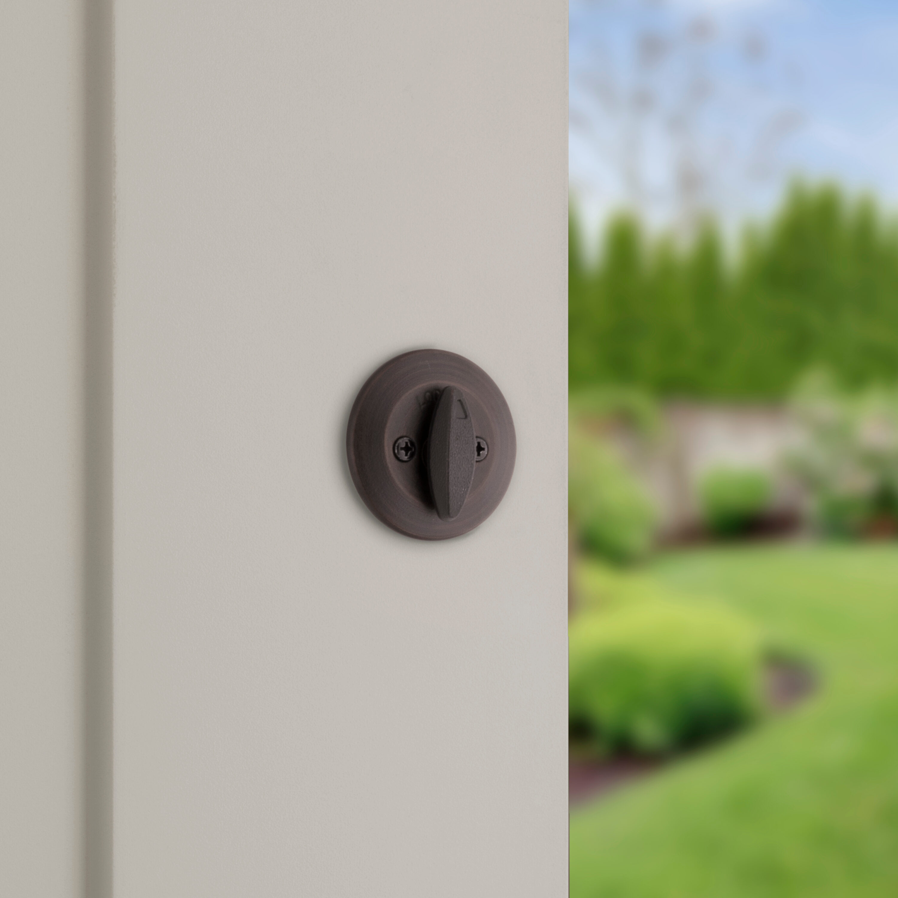 Kwikset Security 660 Series Venetian Bronze Single Cylinder Deadbolt ...