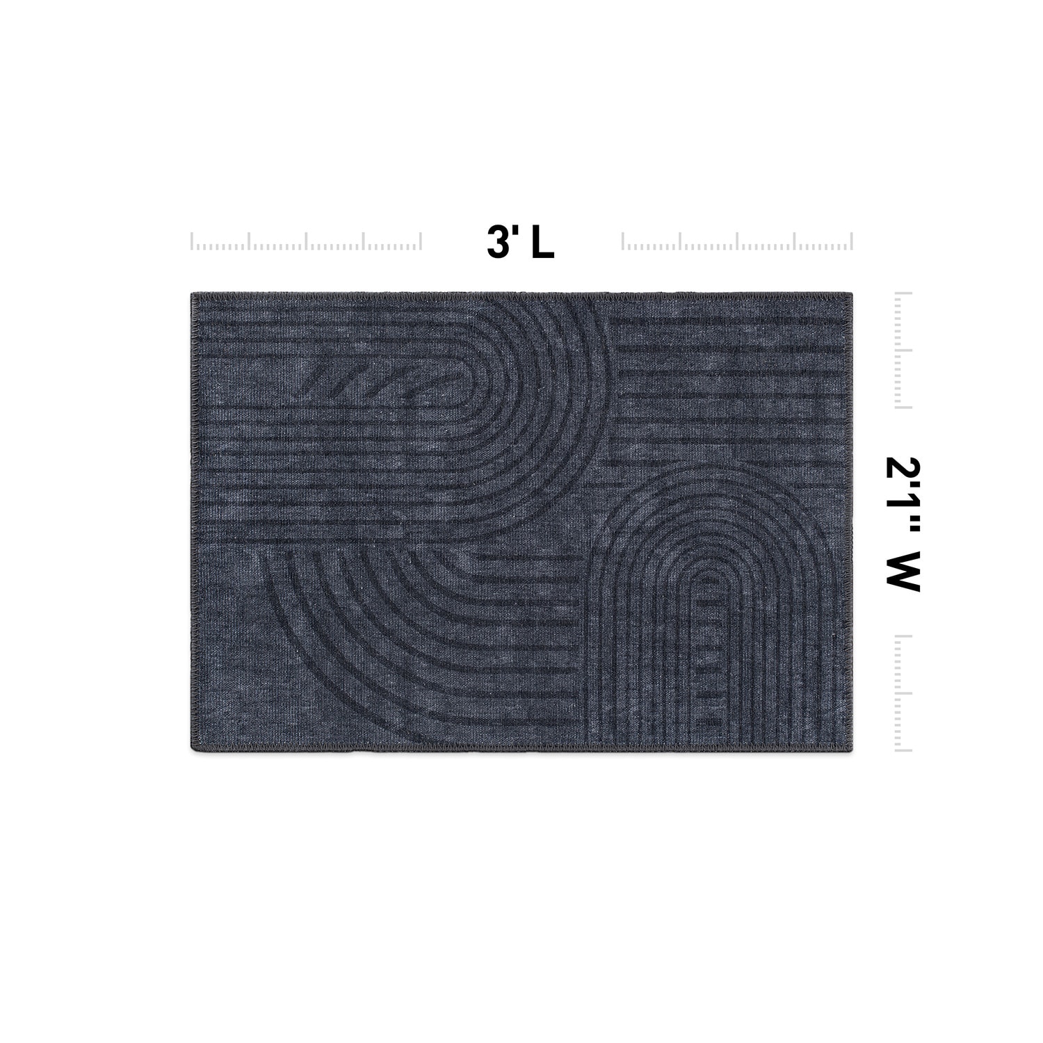 Linon Premier Plush Rug Underlay 5 x 8 Gray - Office Depot