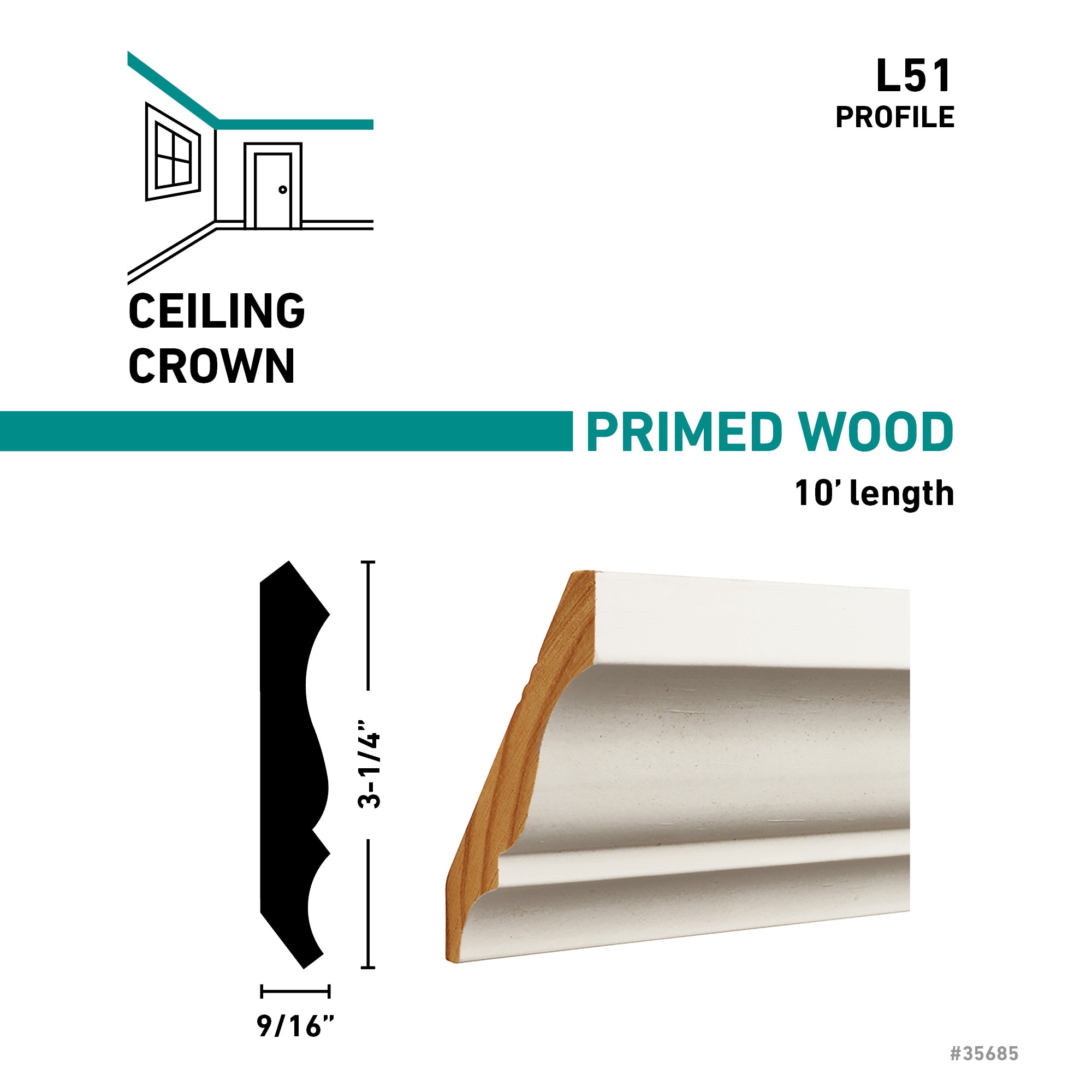 RELIABILT L  5110FJPMD Crown-Moulding - View #4