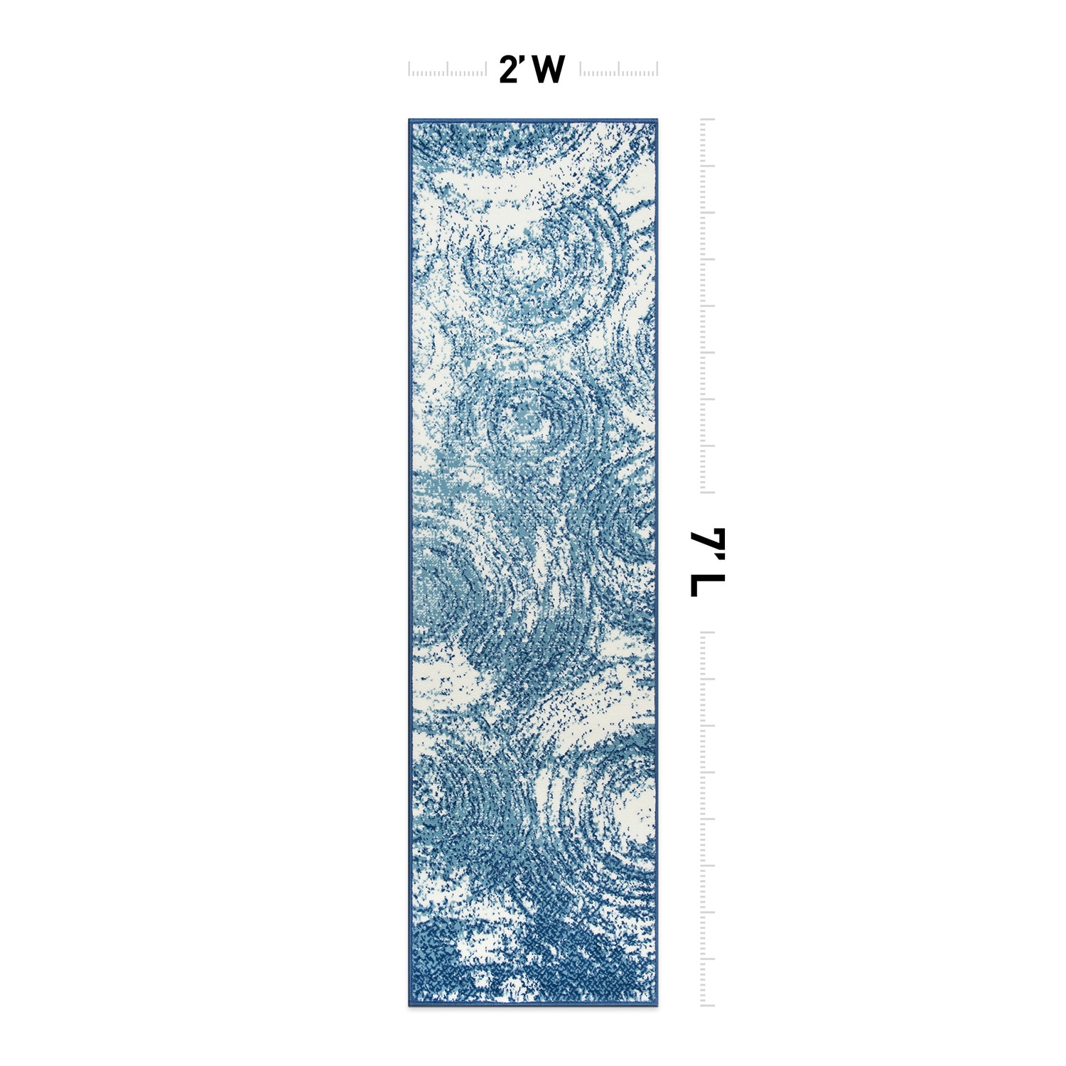 World Rug Gallery 3002BLUE2X7 rugs - View #2